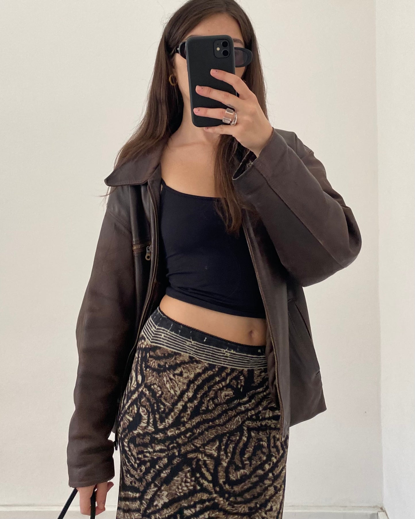 Micro mesh midi skirt