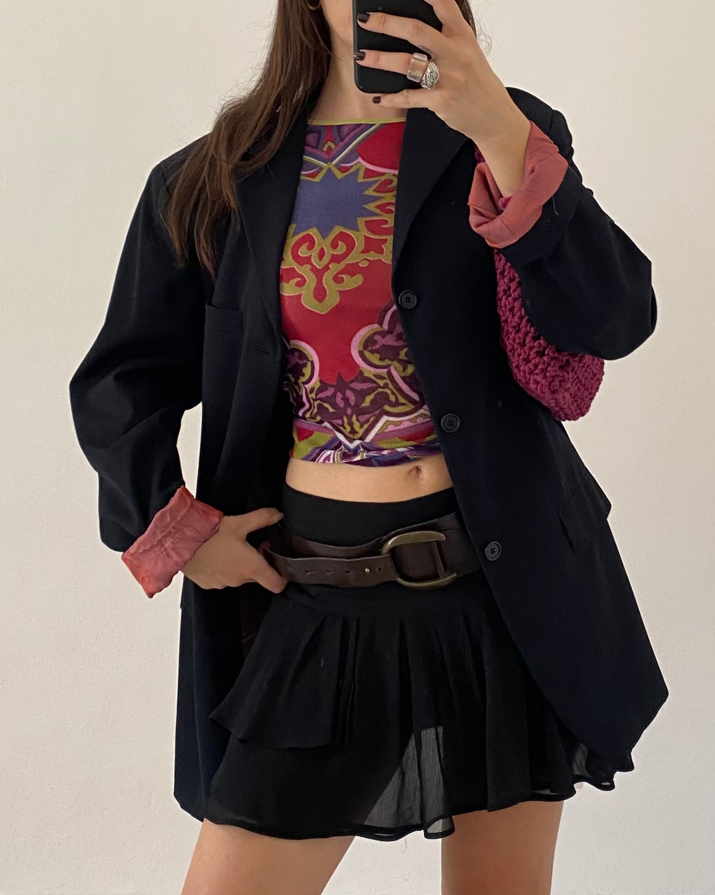 00s graphic print long sleeves top