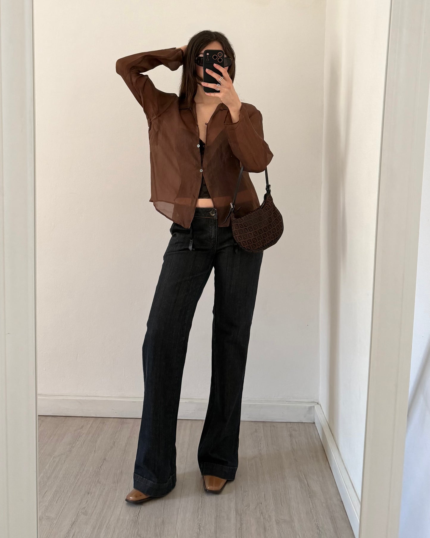 Sheer corset top