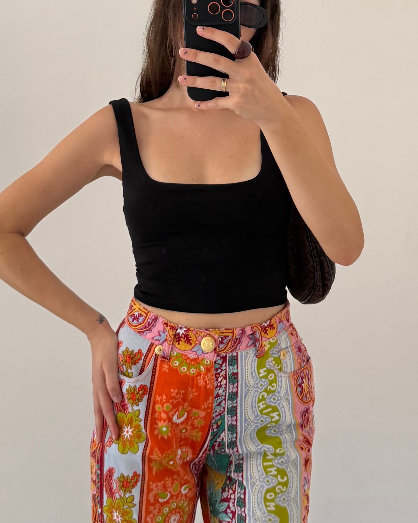 Moschino printed trousers