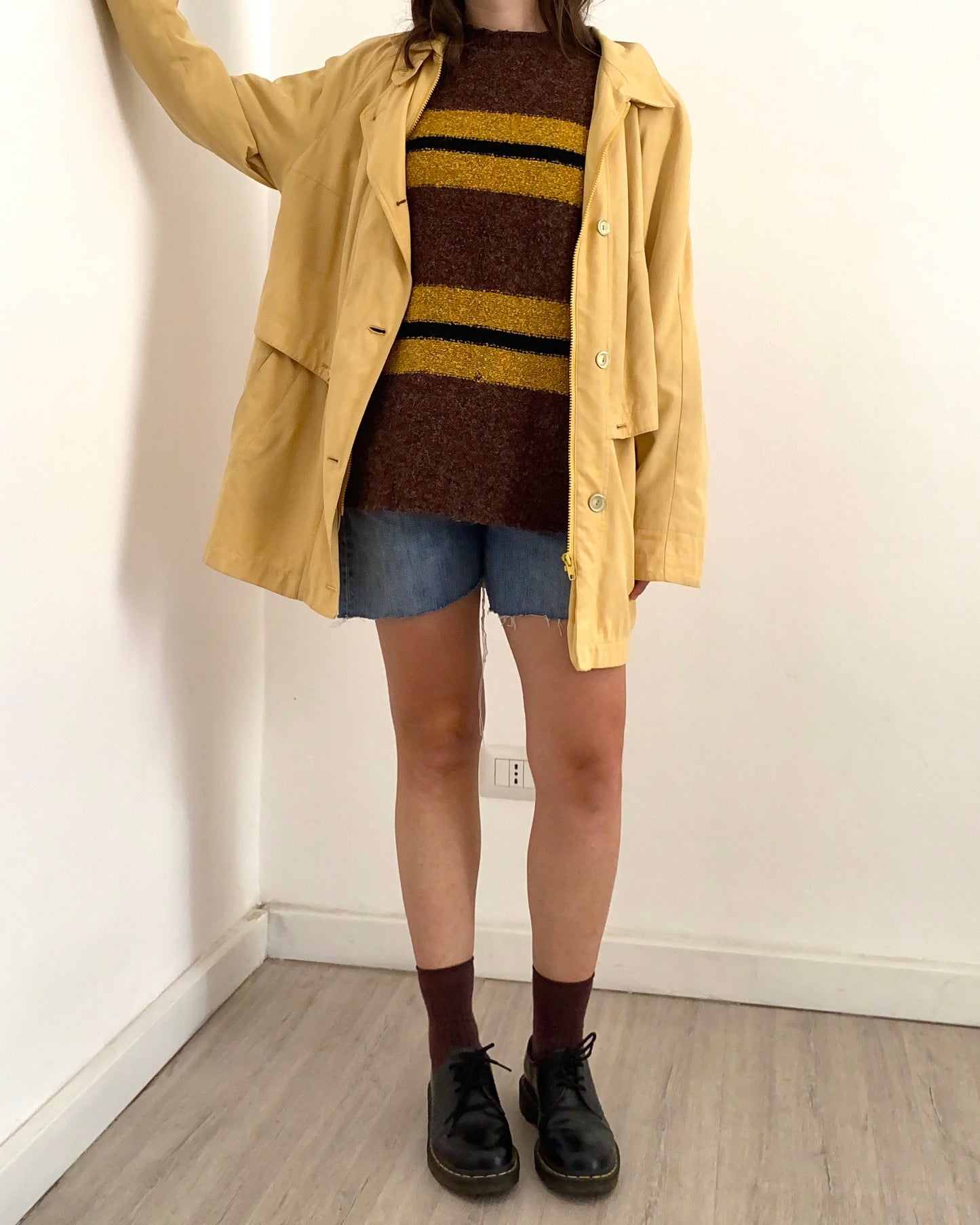 90s knitted striped jumper