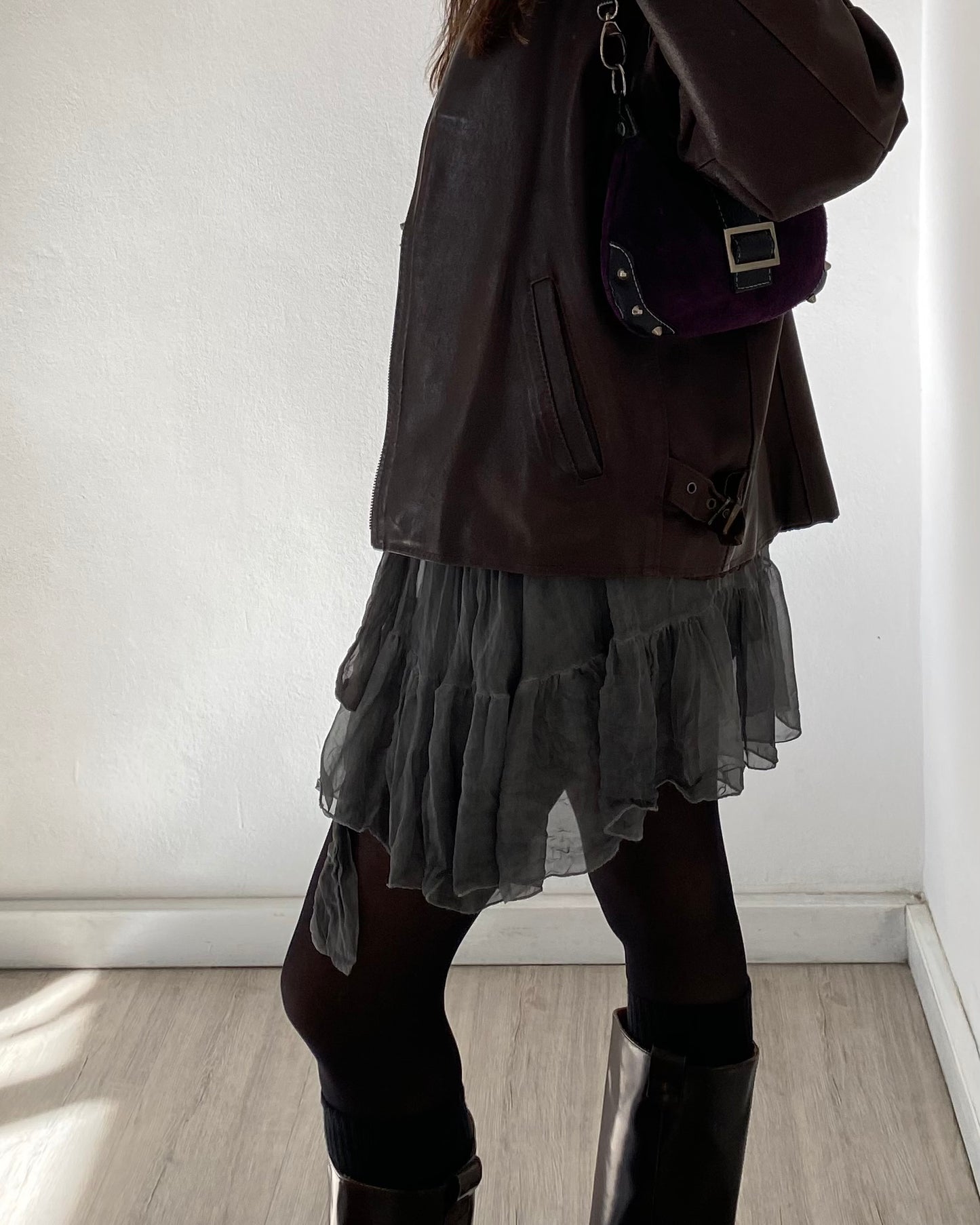 Silk&mohair mini dress