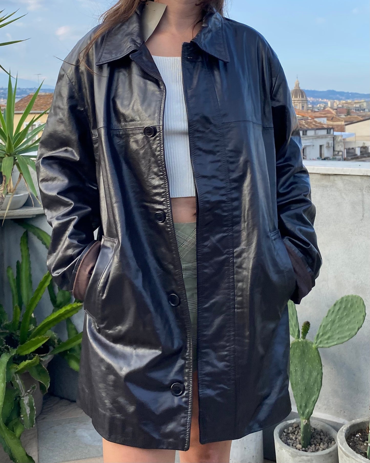 Calvin klein leather jacket