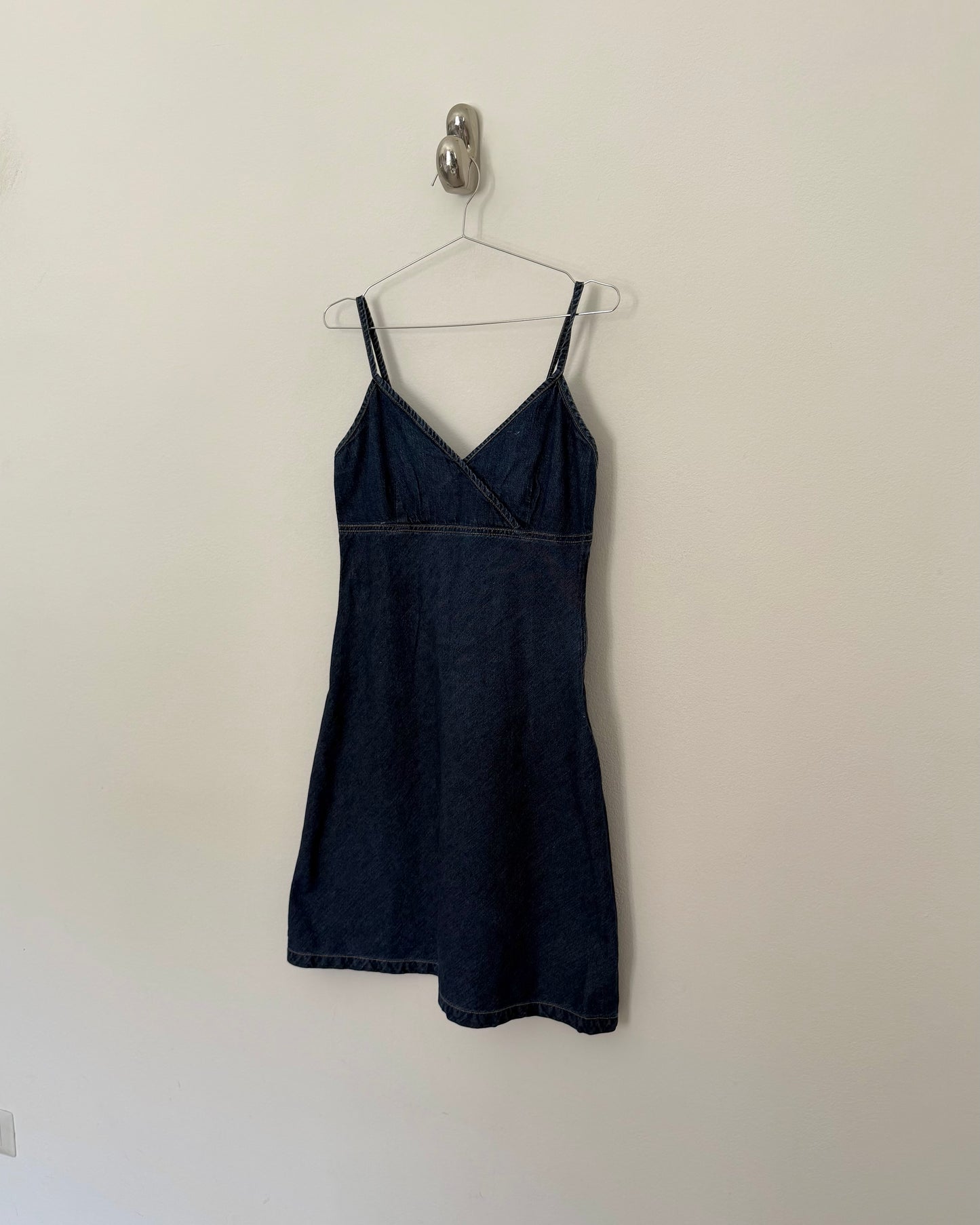 00s denim midi dress