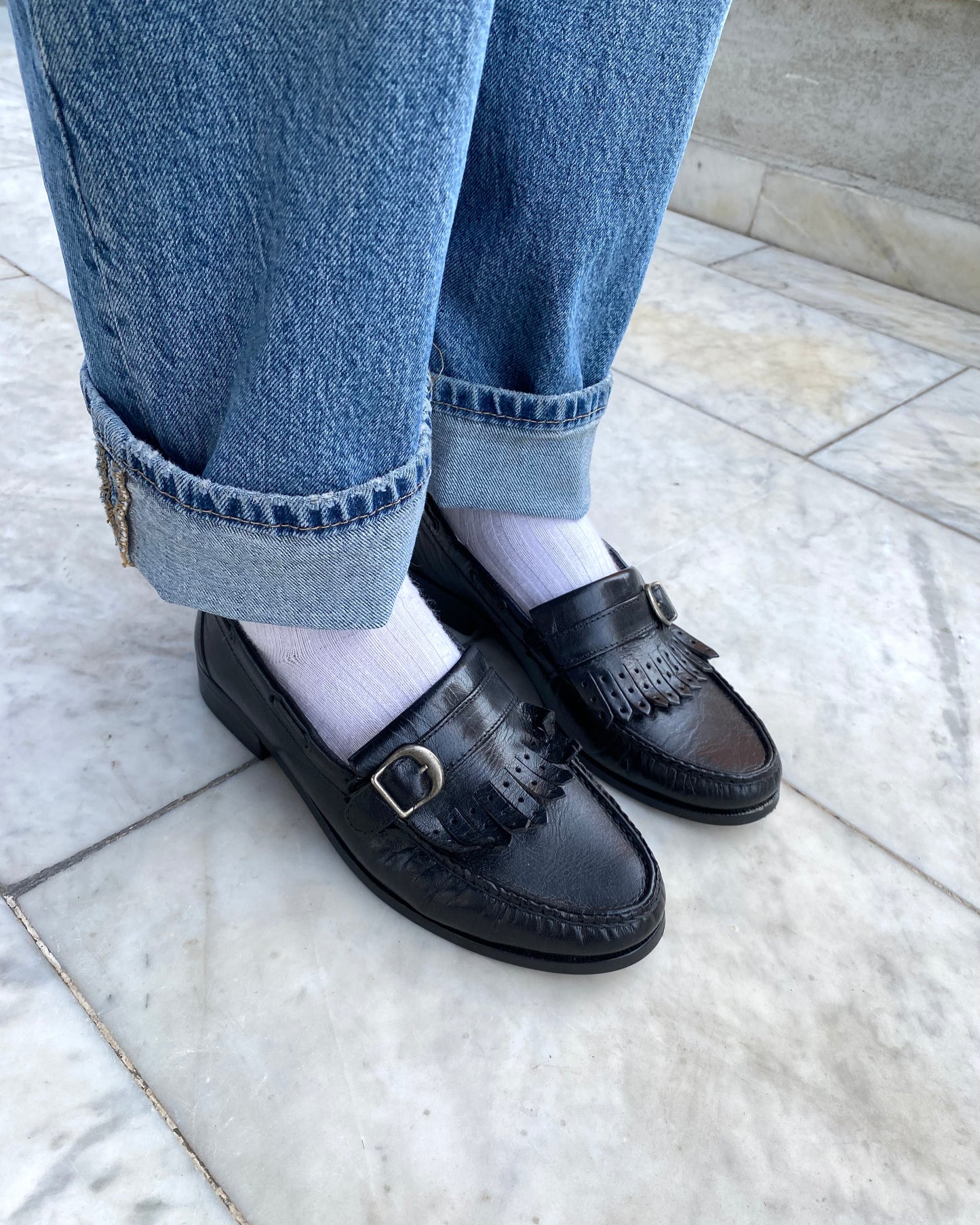 Vintage leather loafers