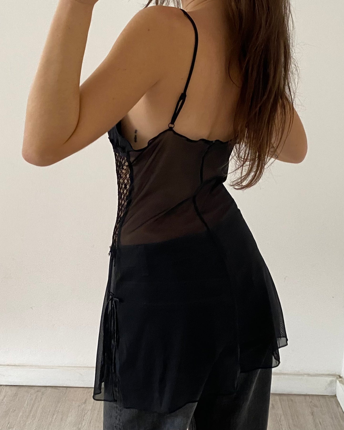 Sheer babydoll top