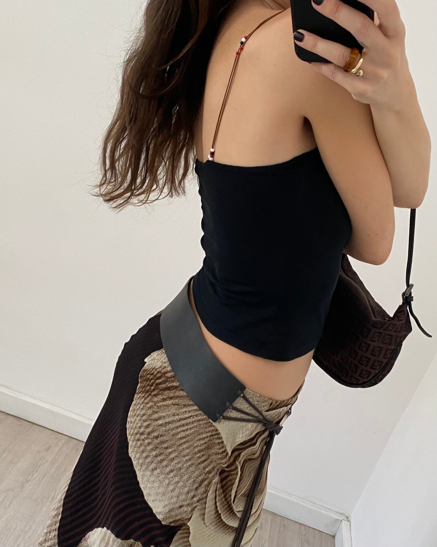 Beaded halterneck top