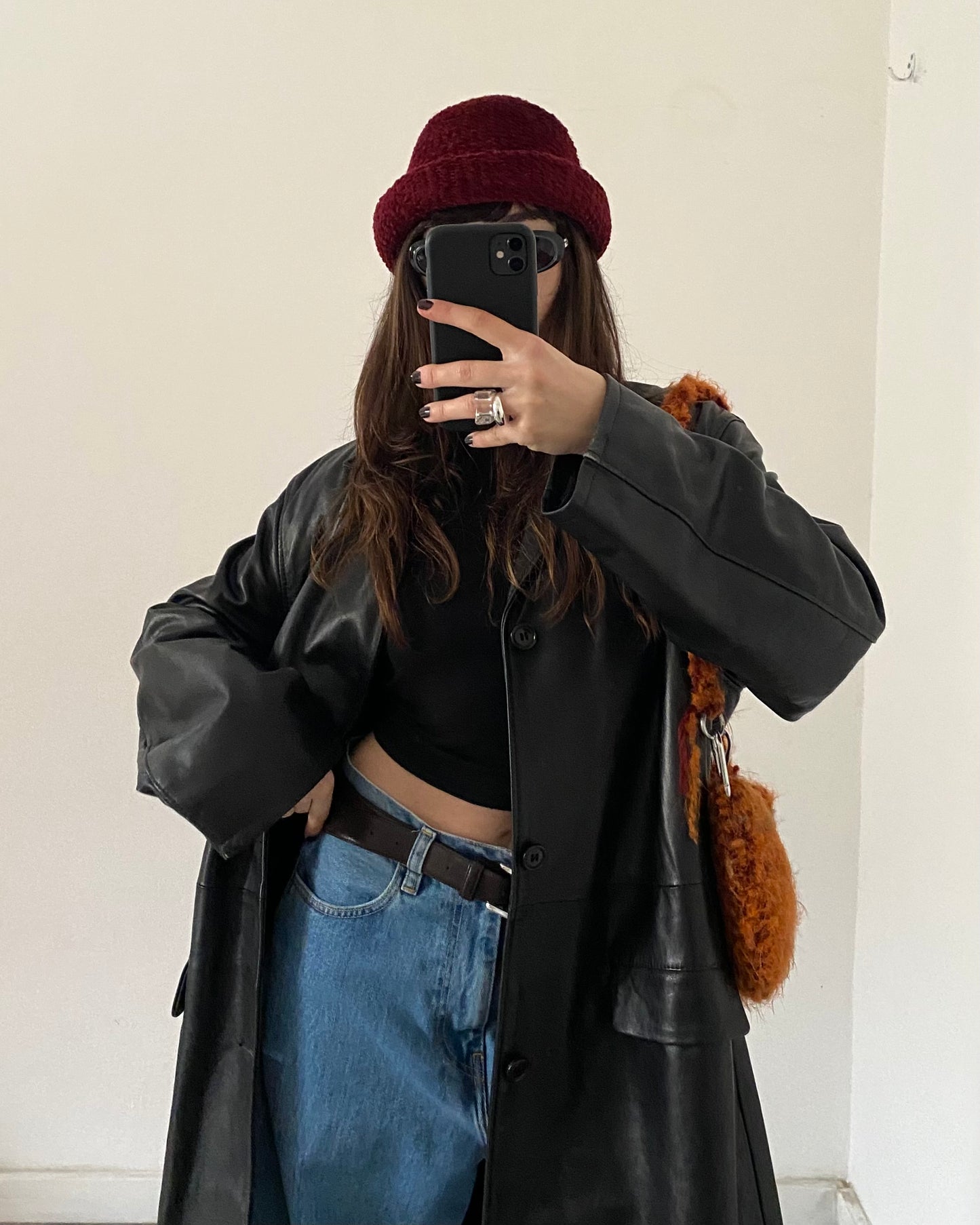 90s leather jacket