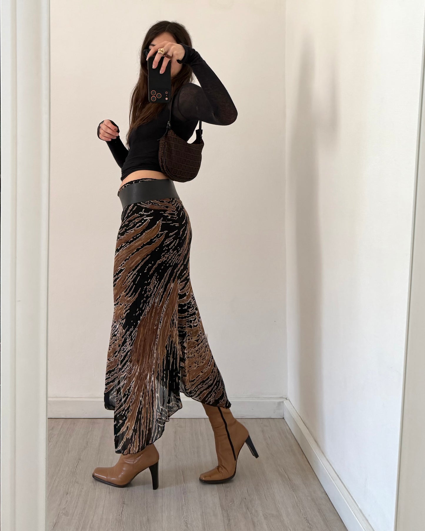 00s asymmetric skirt