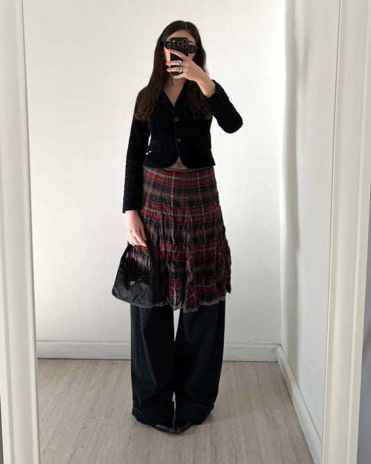 Trussardi check skirt