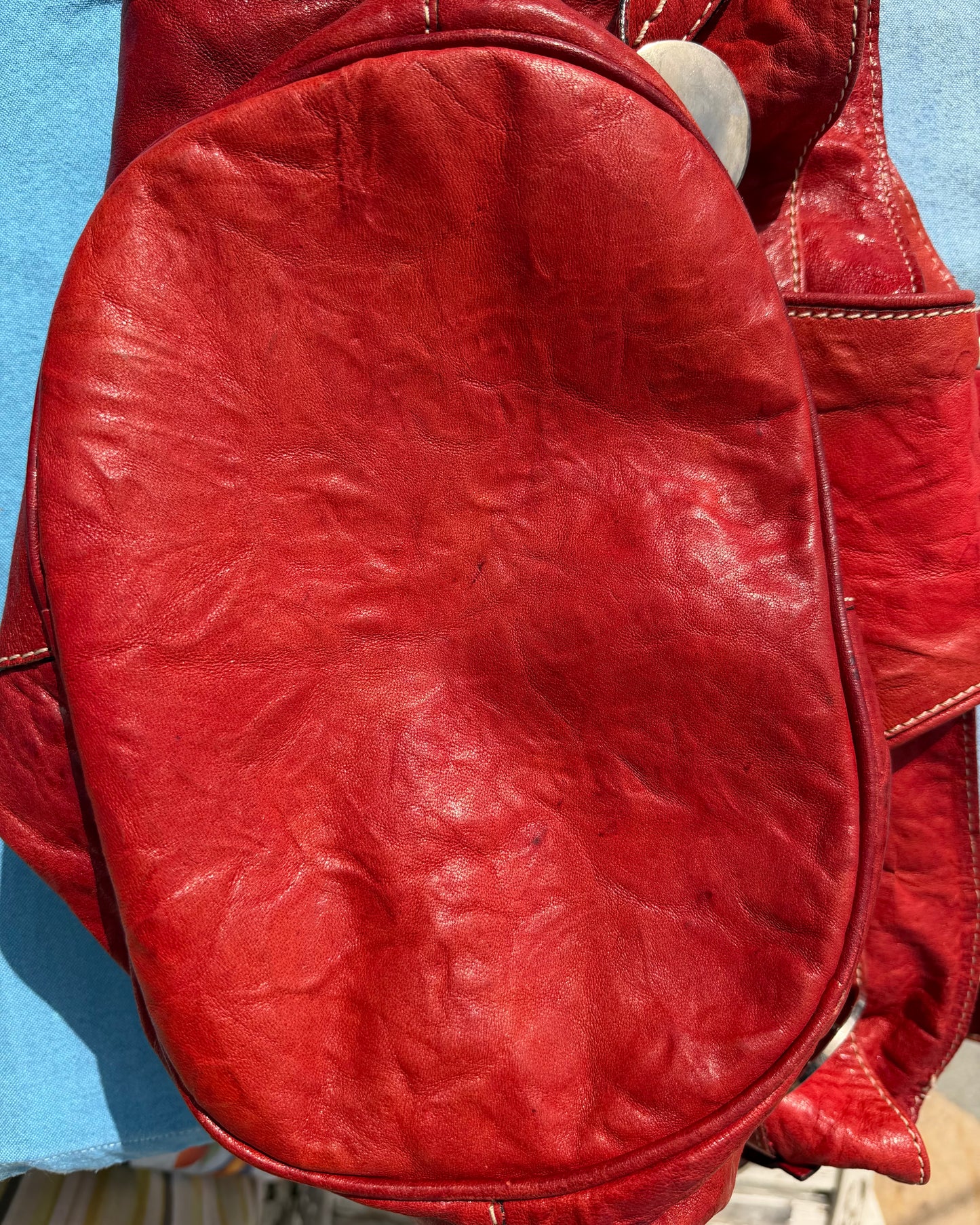 Hogan leather bucket bag