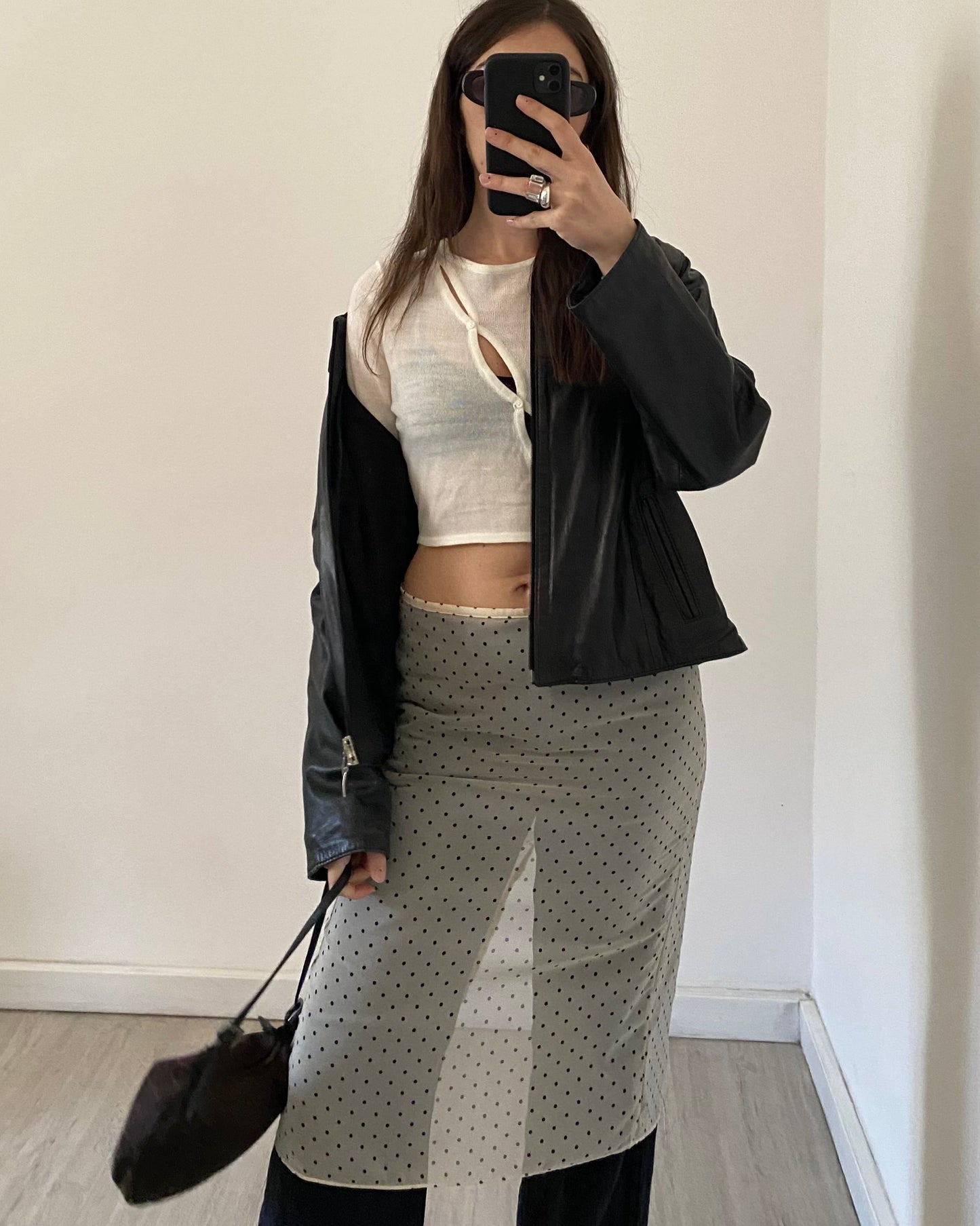 Asymmetric knitted top