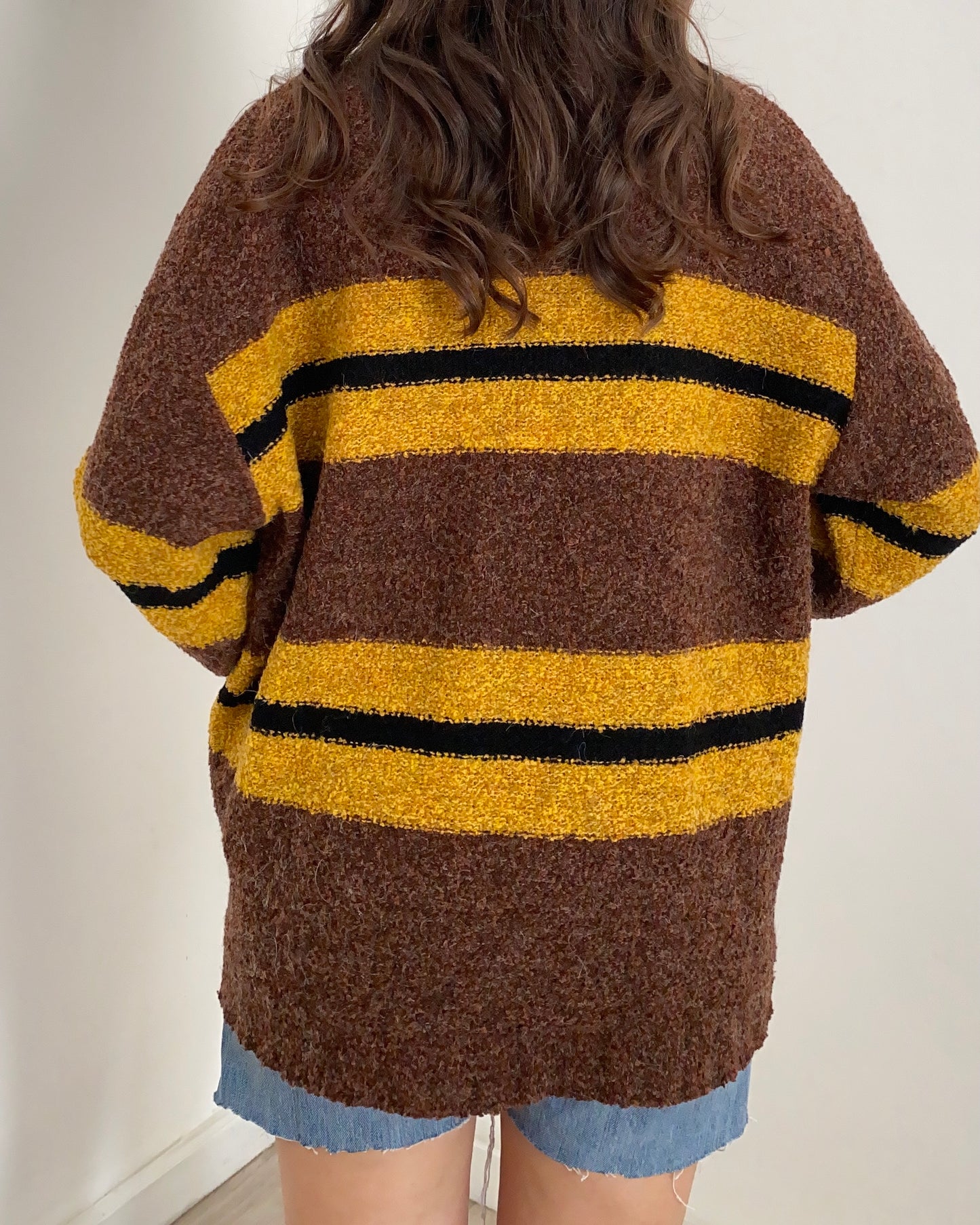 90s knitted striped jumper