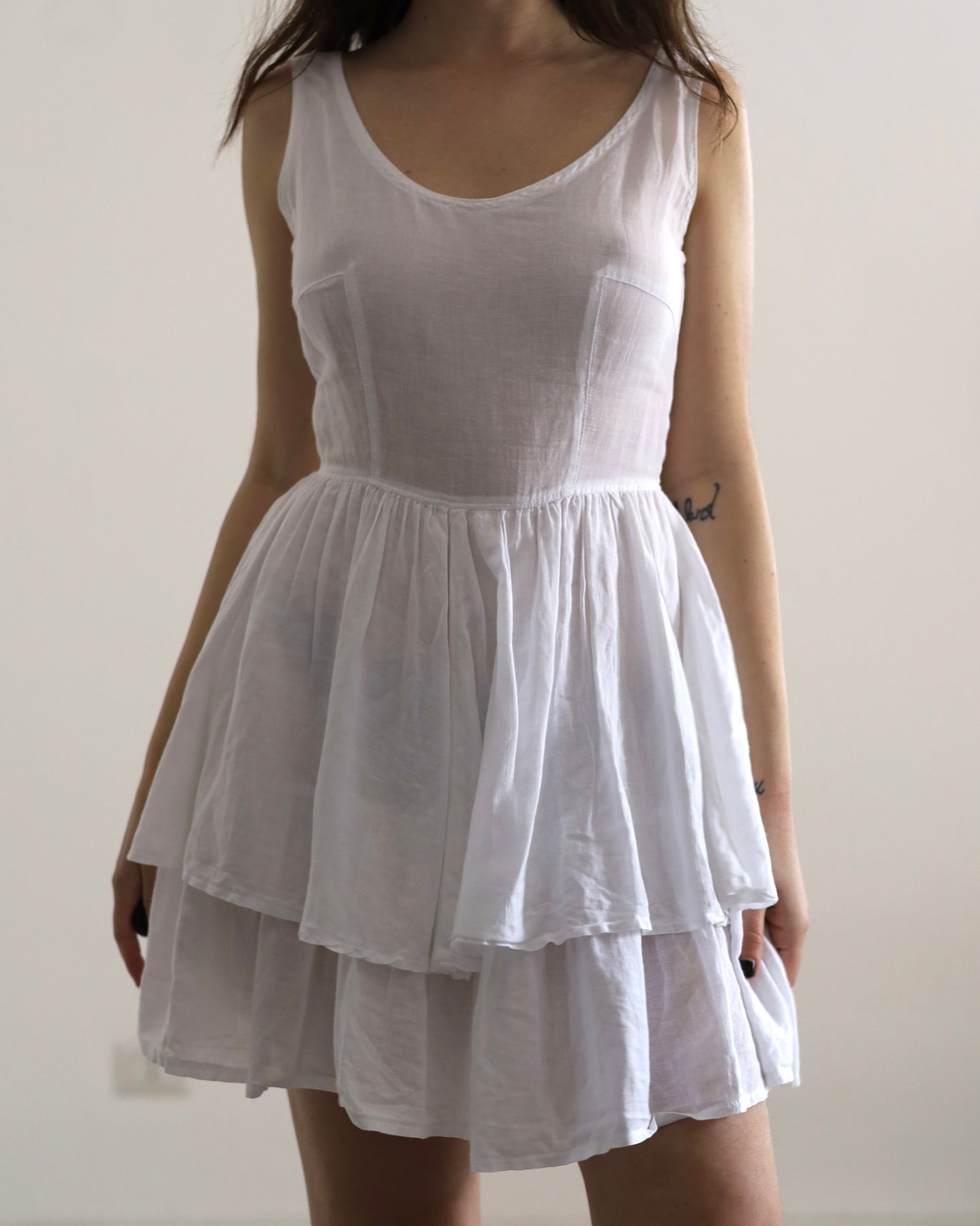 White cotton dress