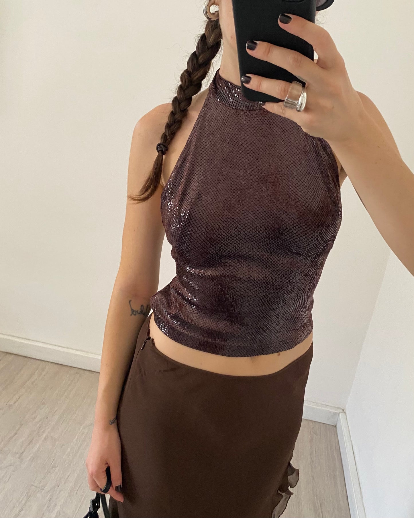 00 snakeskin top