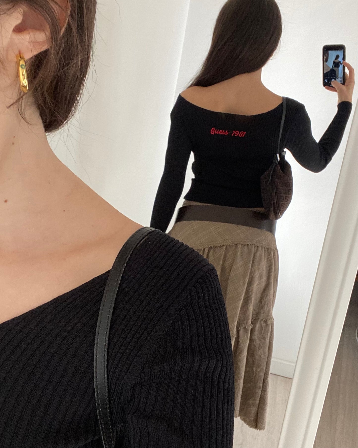 Sheer knit top by Guess