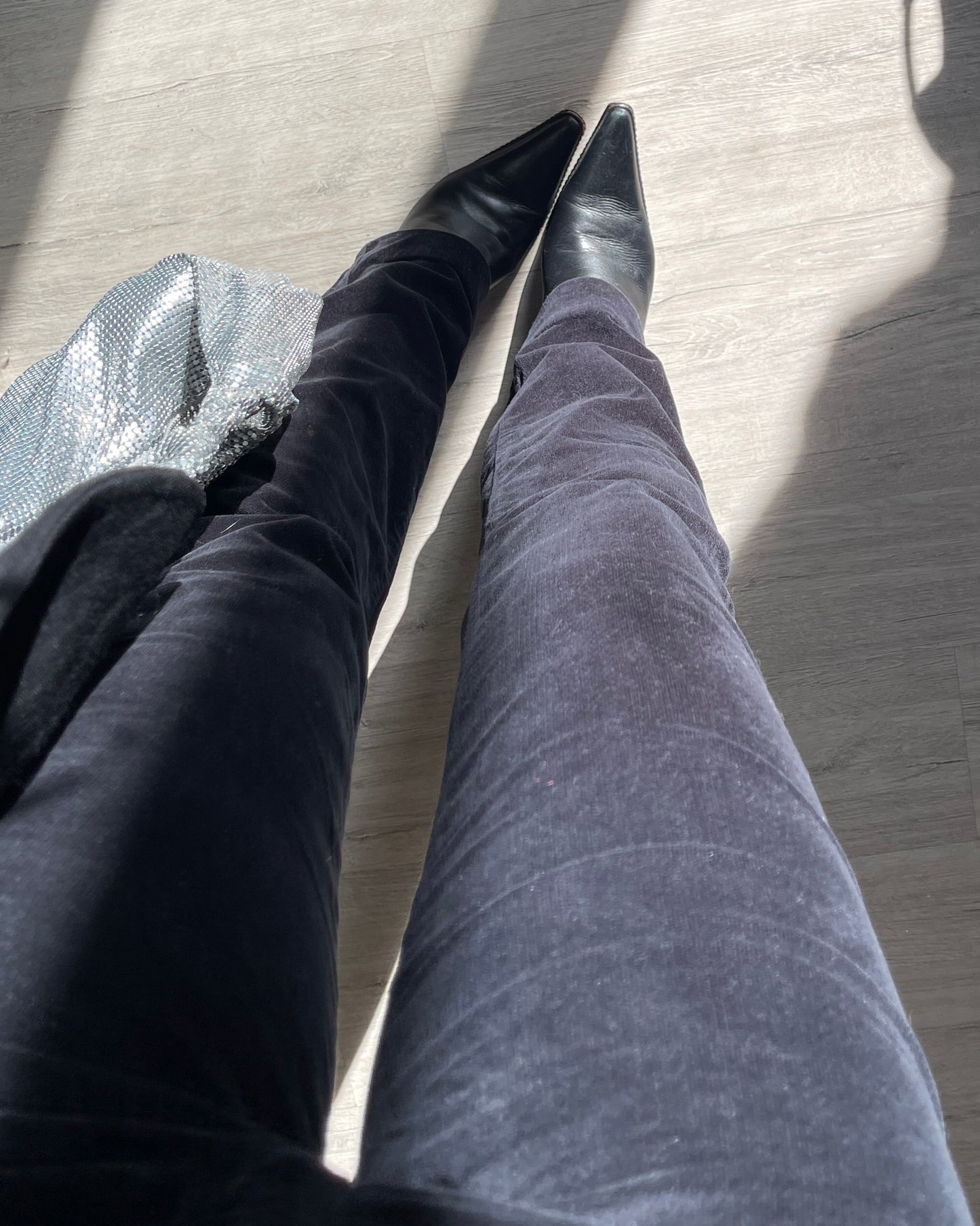 Giorgio Armani bootcut velvet trousers