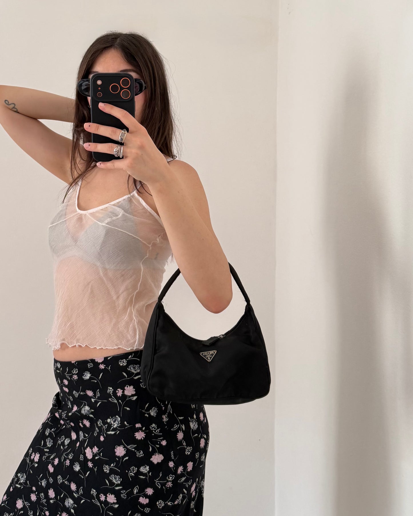 00s floral maxi skirt