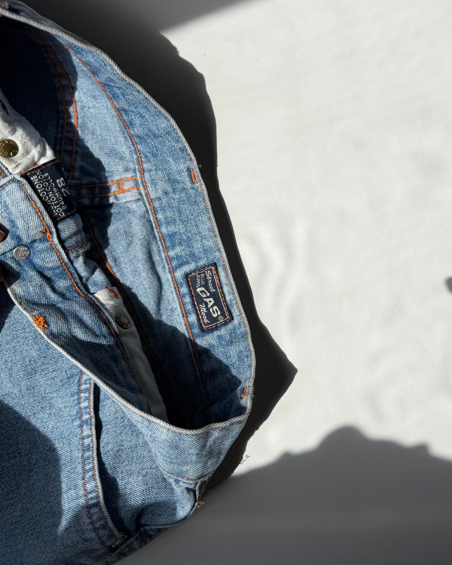 90s Gas longuette denim skirt