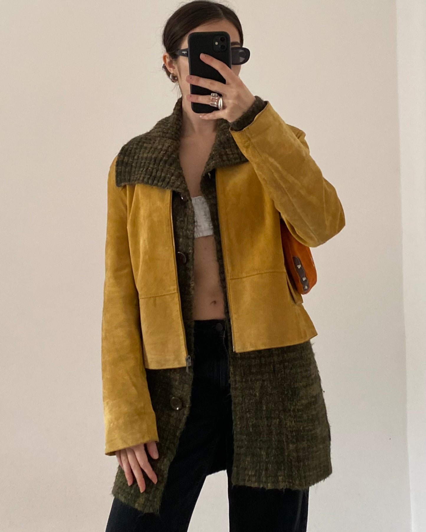 Long knitted cardigan