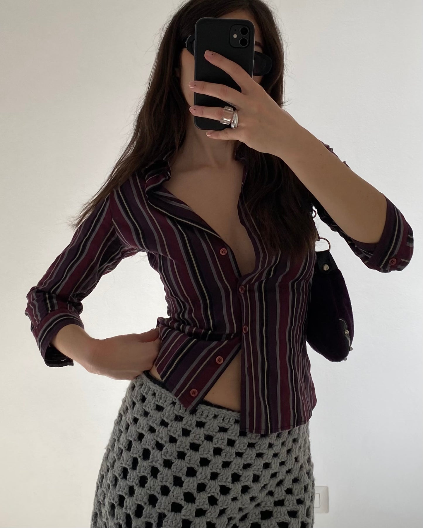 Striped fitted shirt