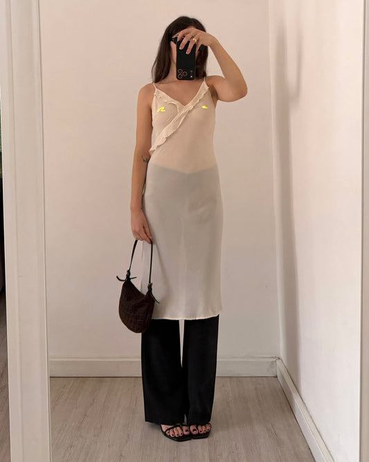 Silk midi dress