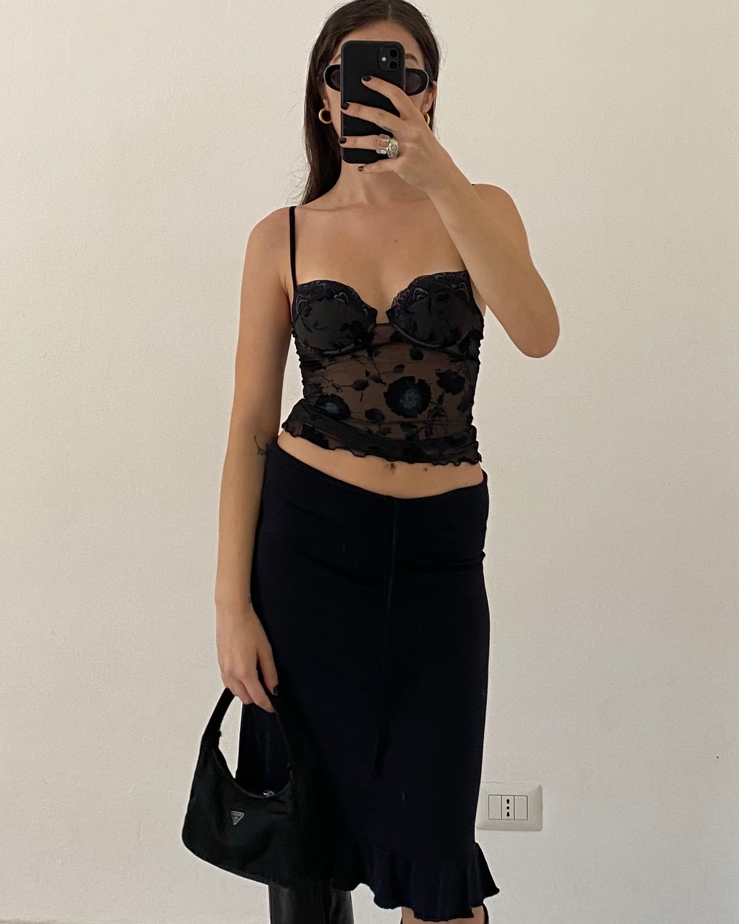 90s vintage sheer corset