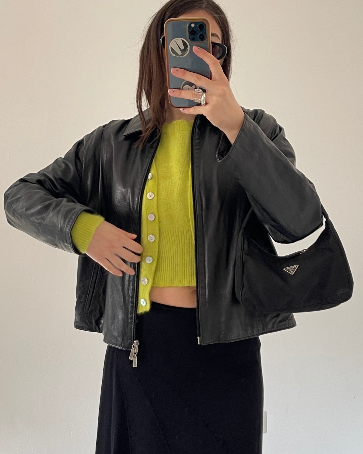 Angora wool twin-set