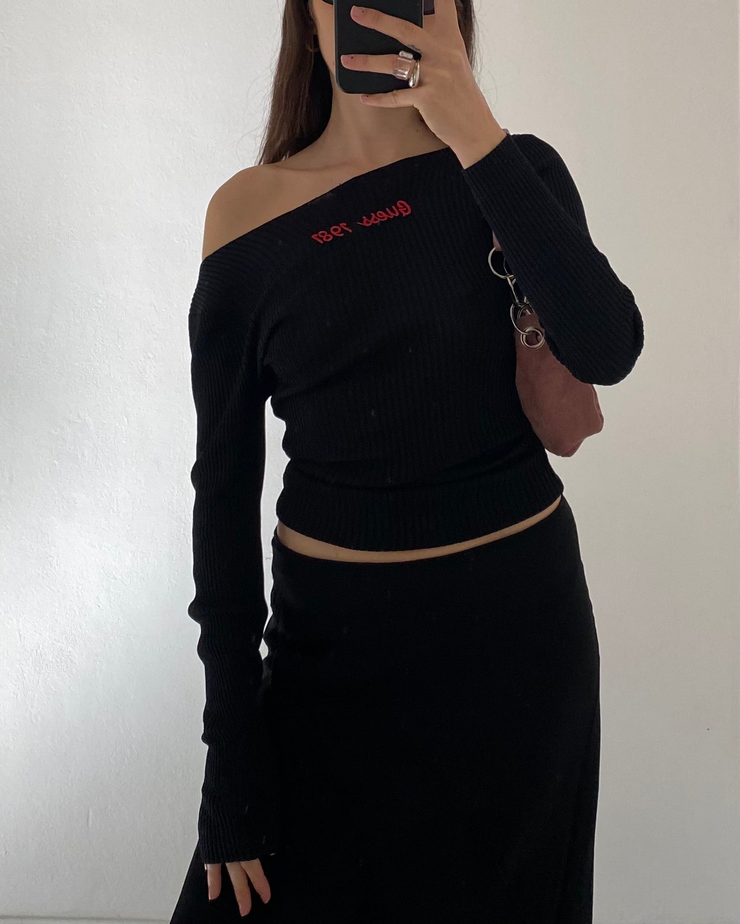 Sheer knit top by Guess