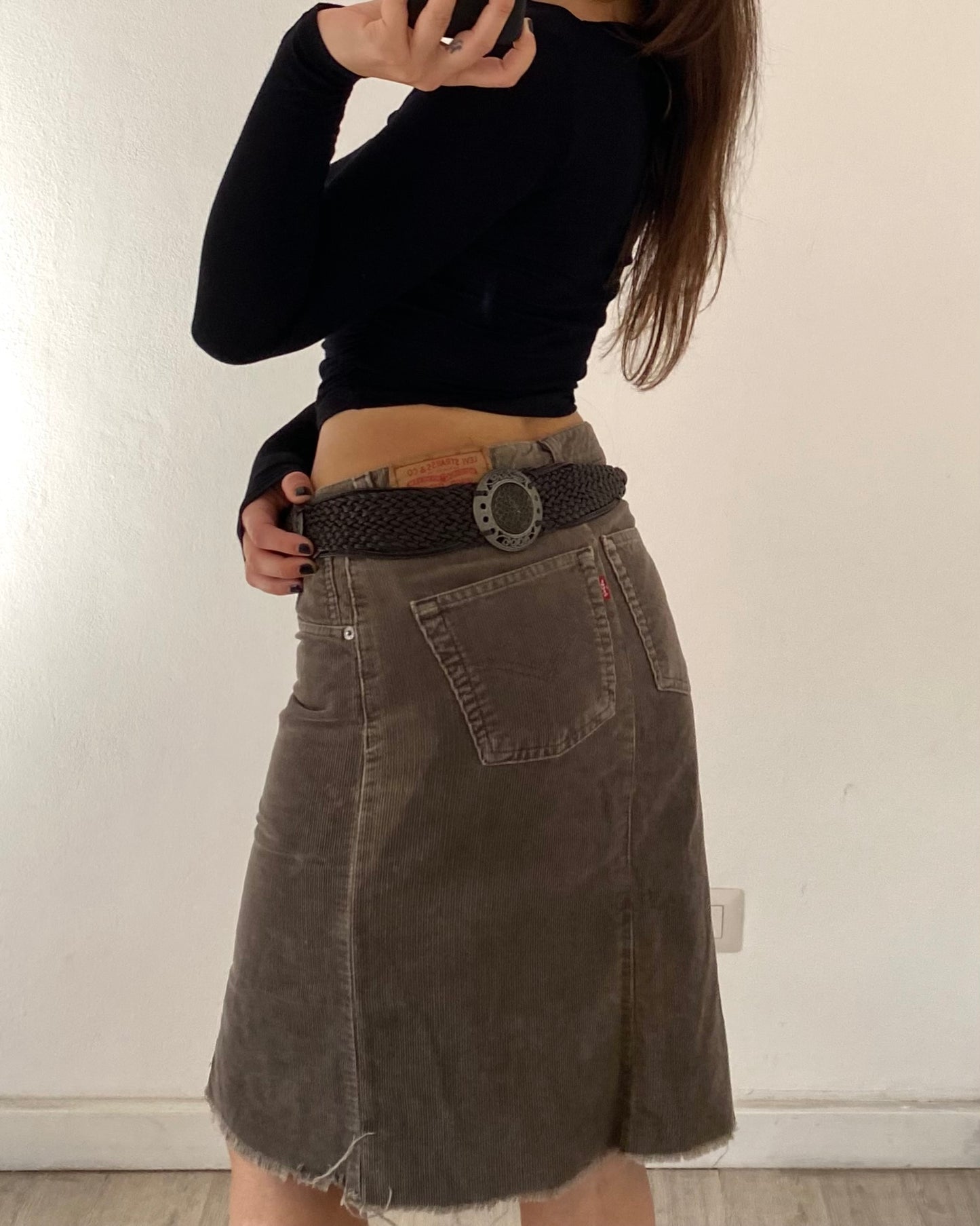 Levi’s cord skirt