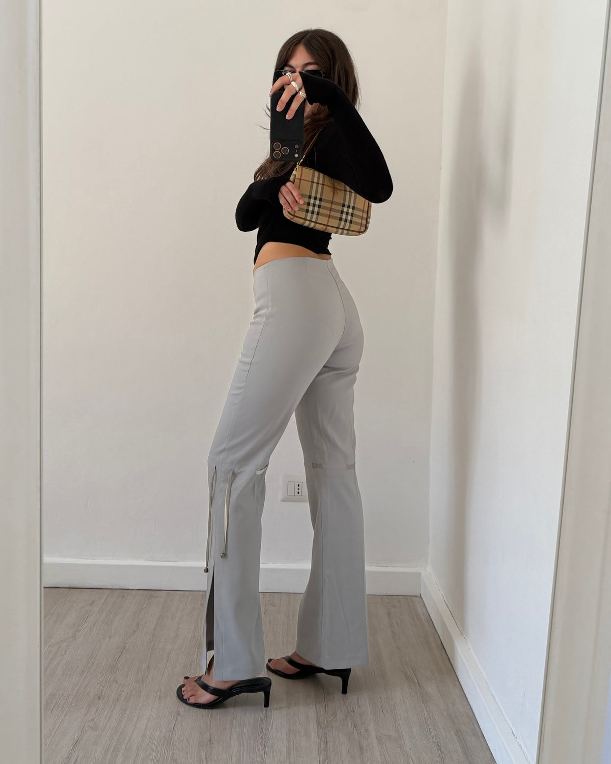 00s flare trousers