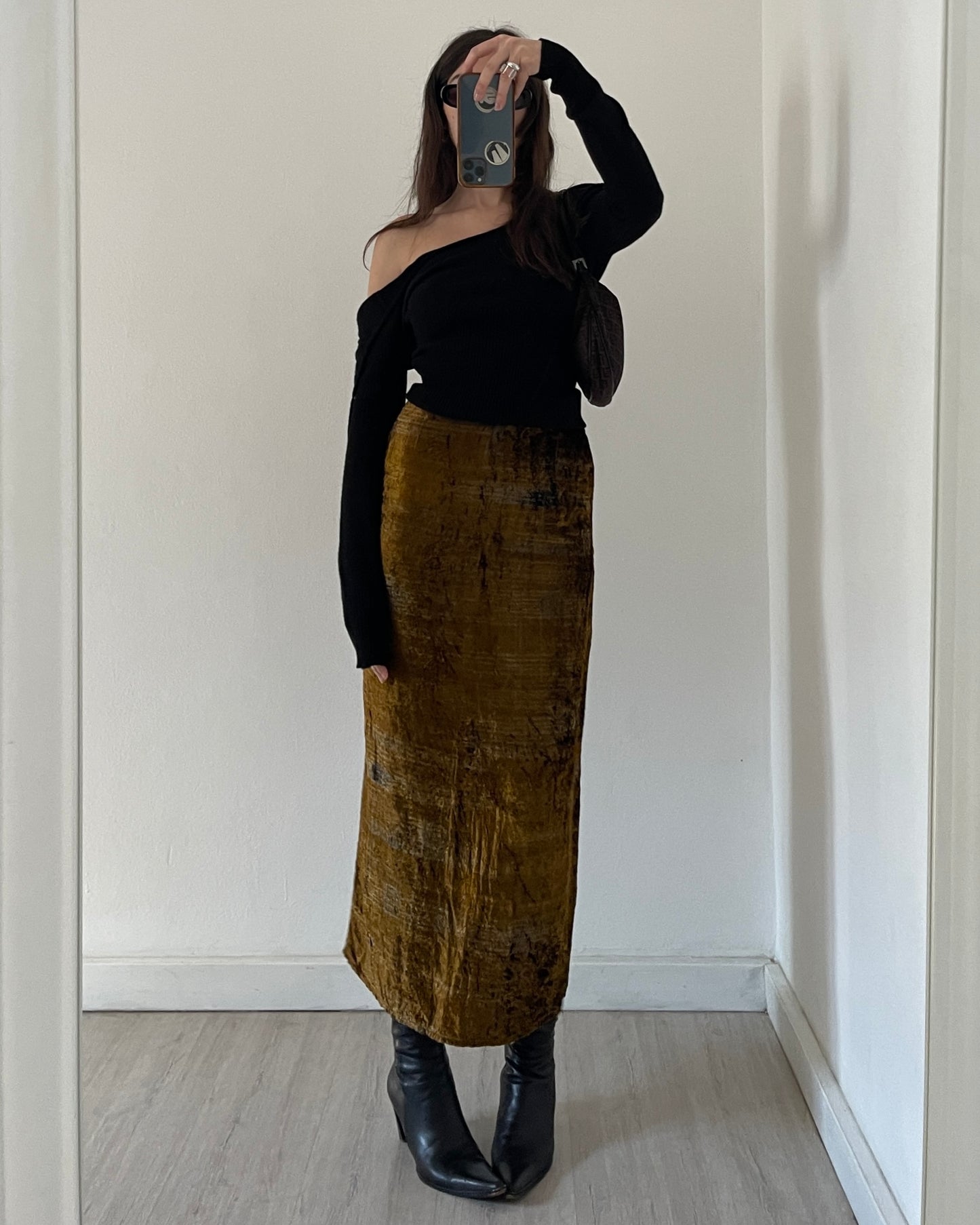 Ferrero Rocher midi skirt