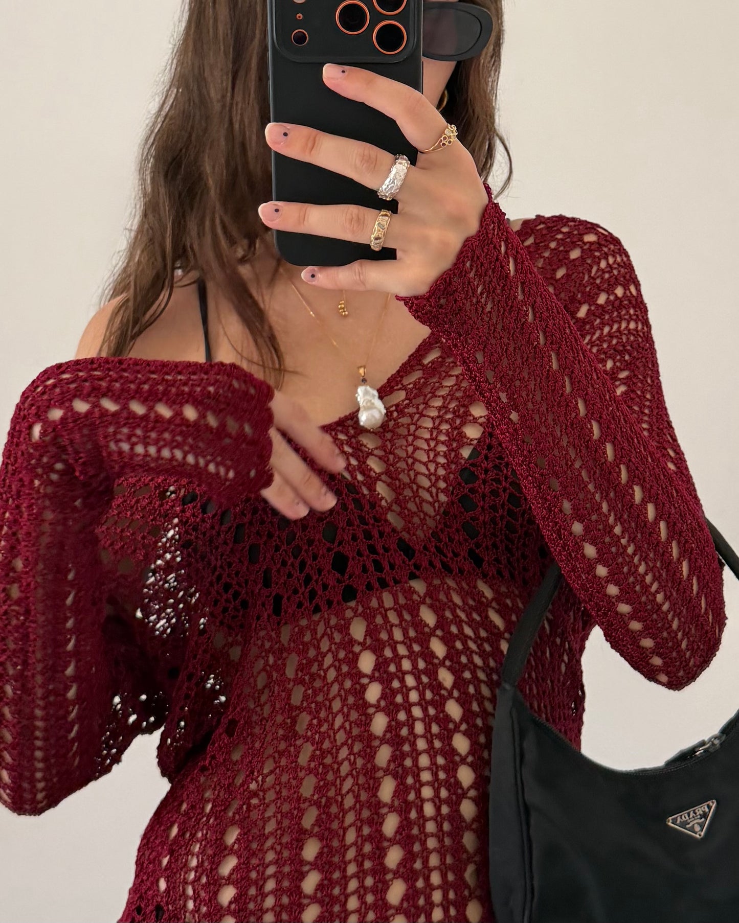 00s net long sleeves top