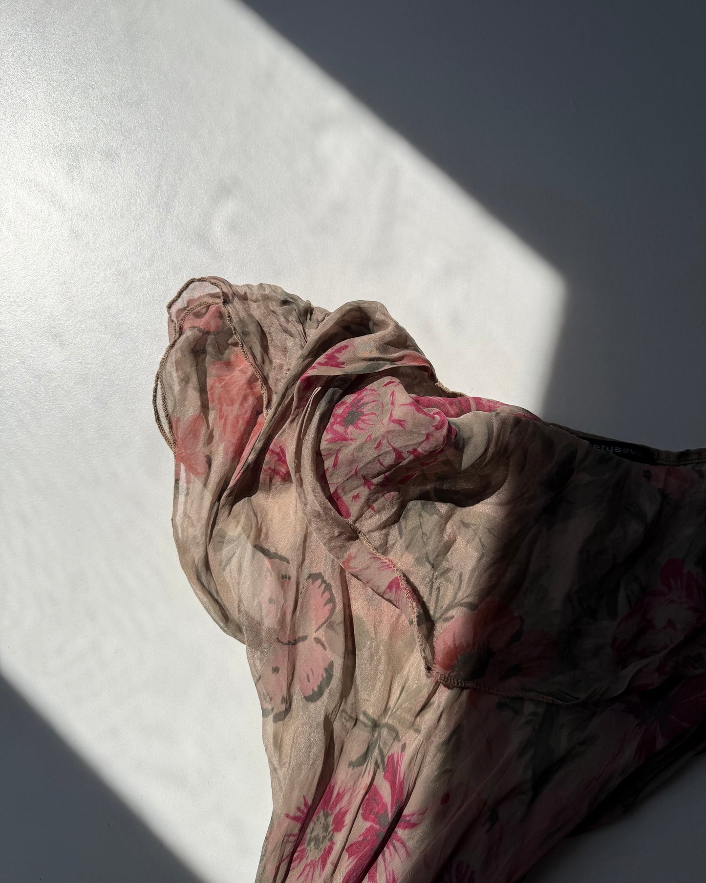 00s sheer floral dress