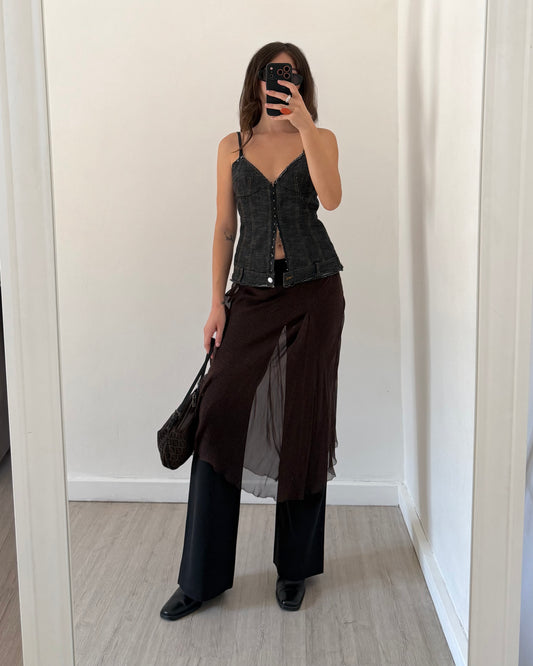 Denim corset top by Max&co