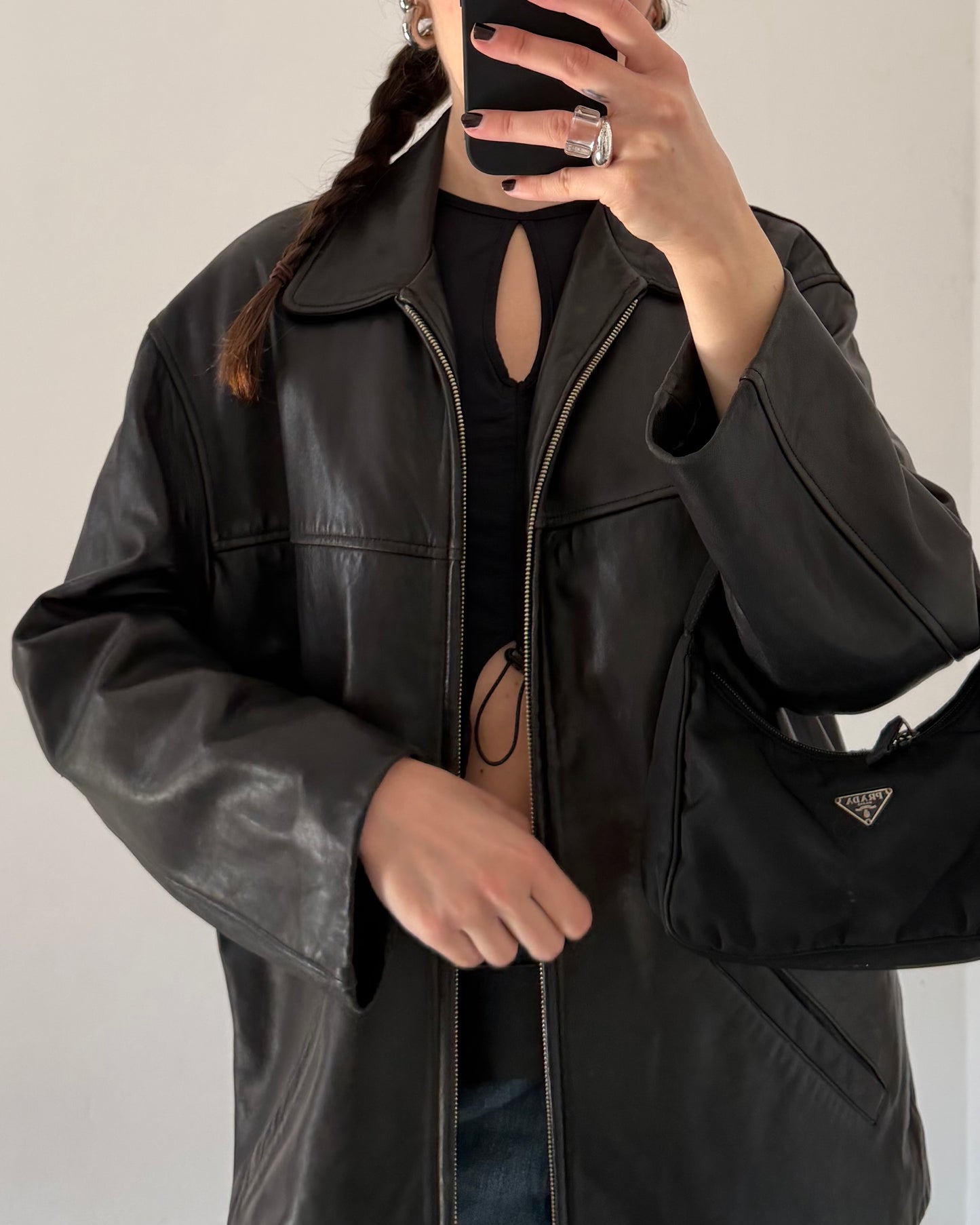 Nappa leather jacket