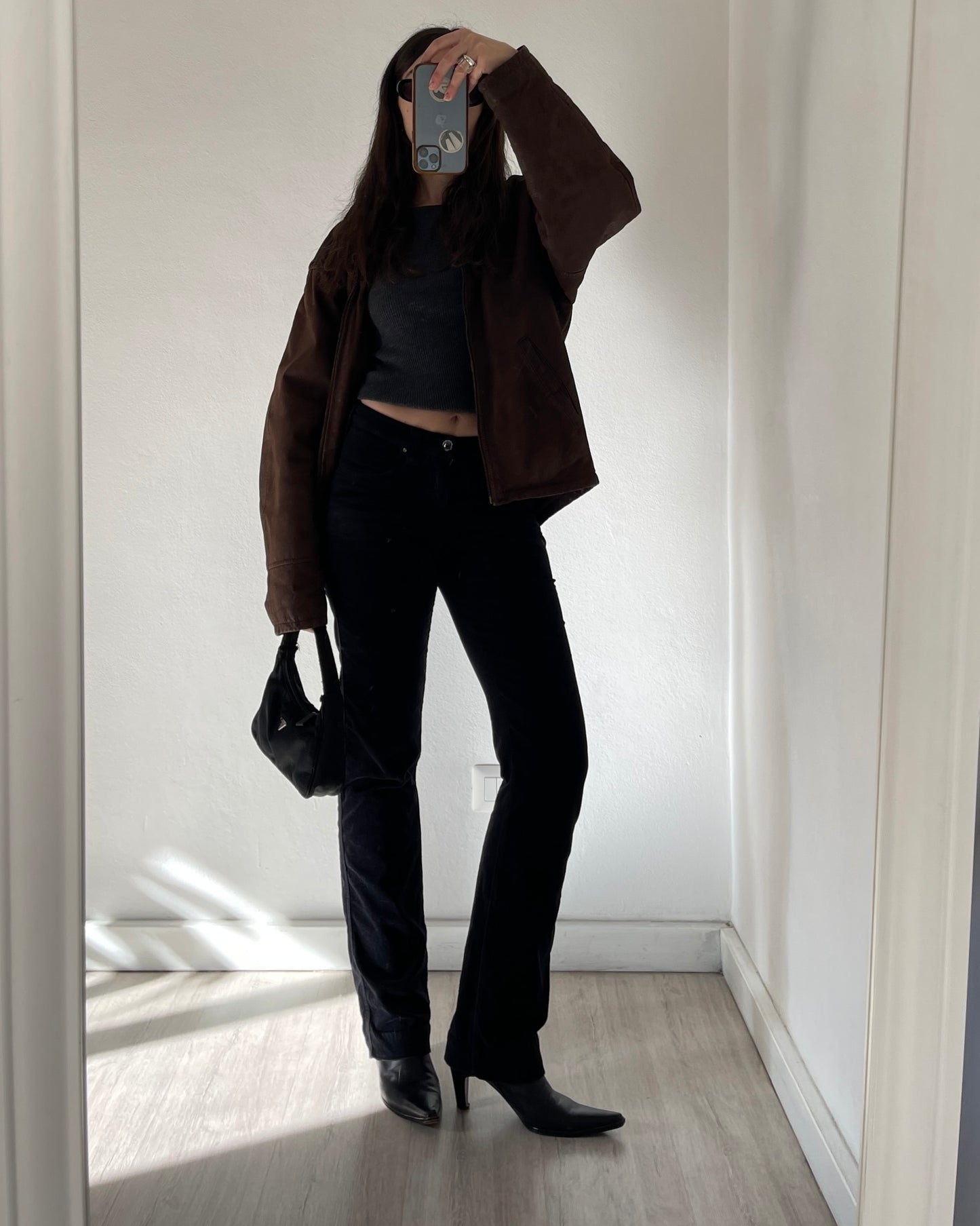 Giorgio Armani bootcut velvet trousers