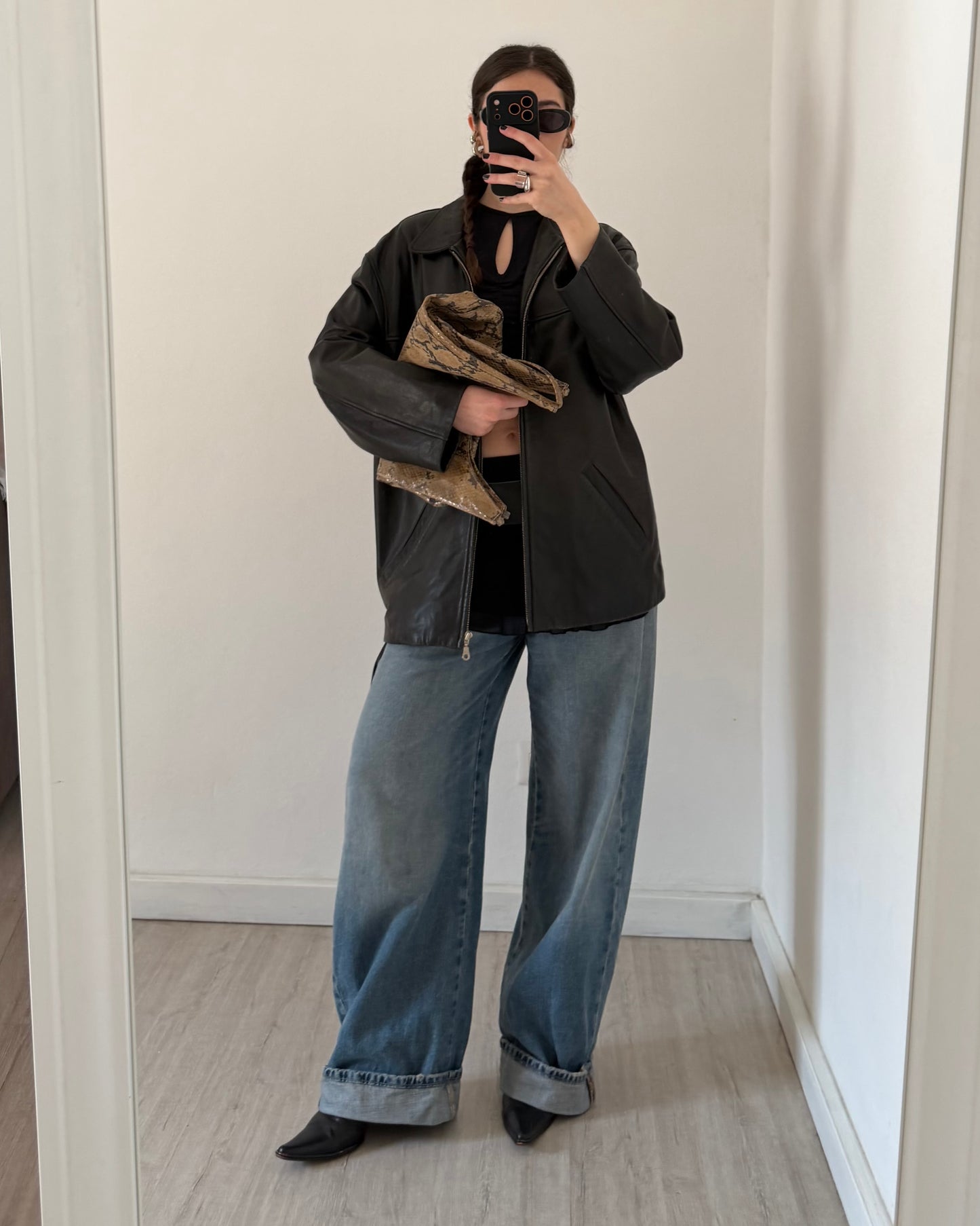 Nappa leather jacket