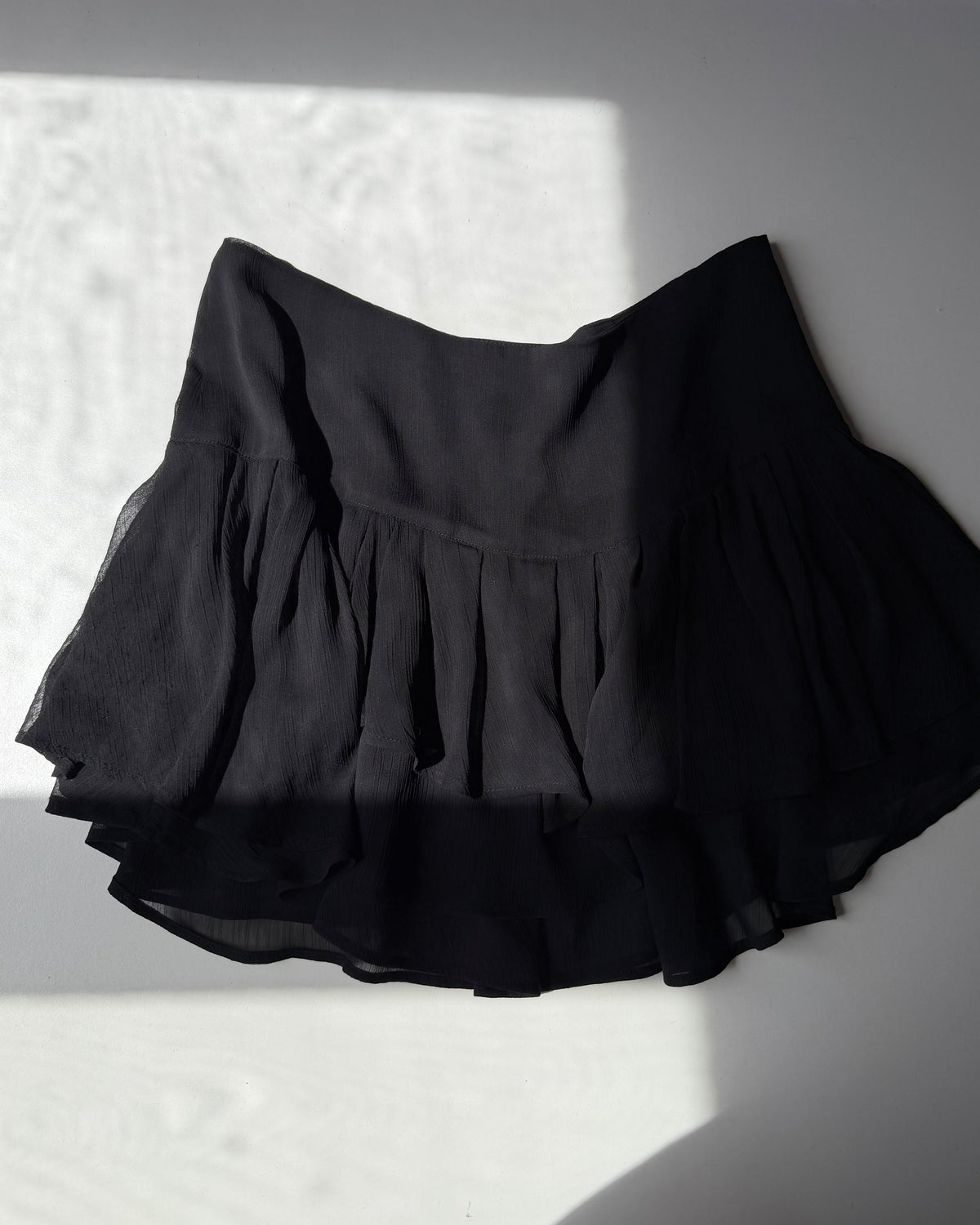Chiffon mini skirt