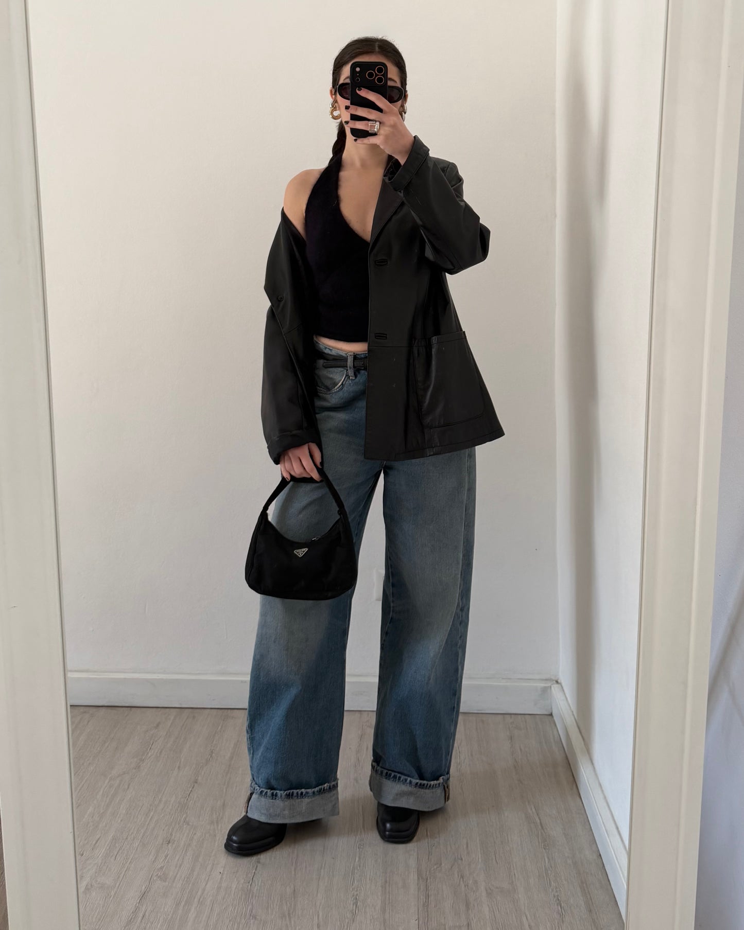 Angora halter neck top