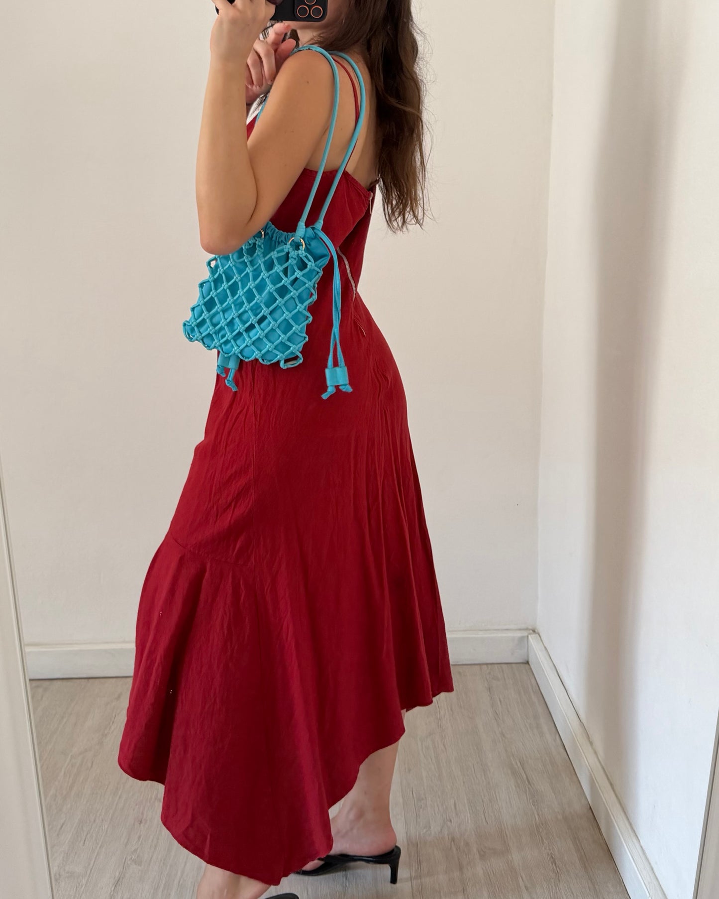 Linen asymmetric dress