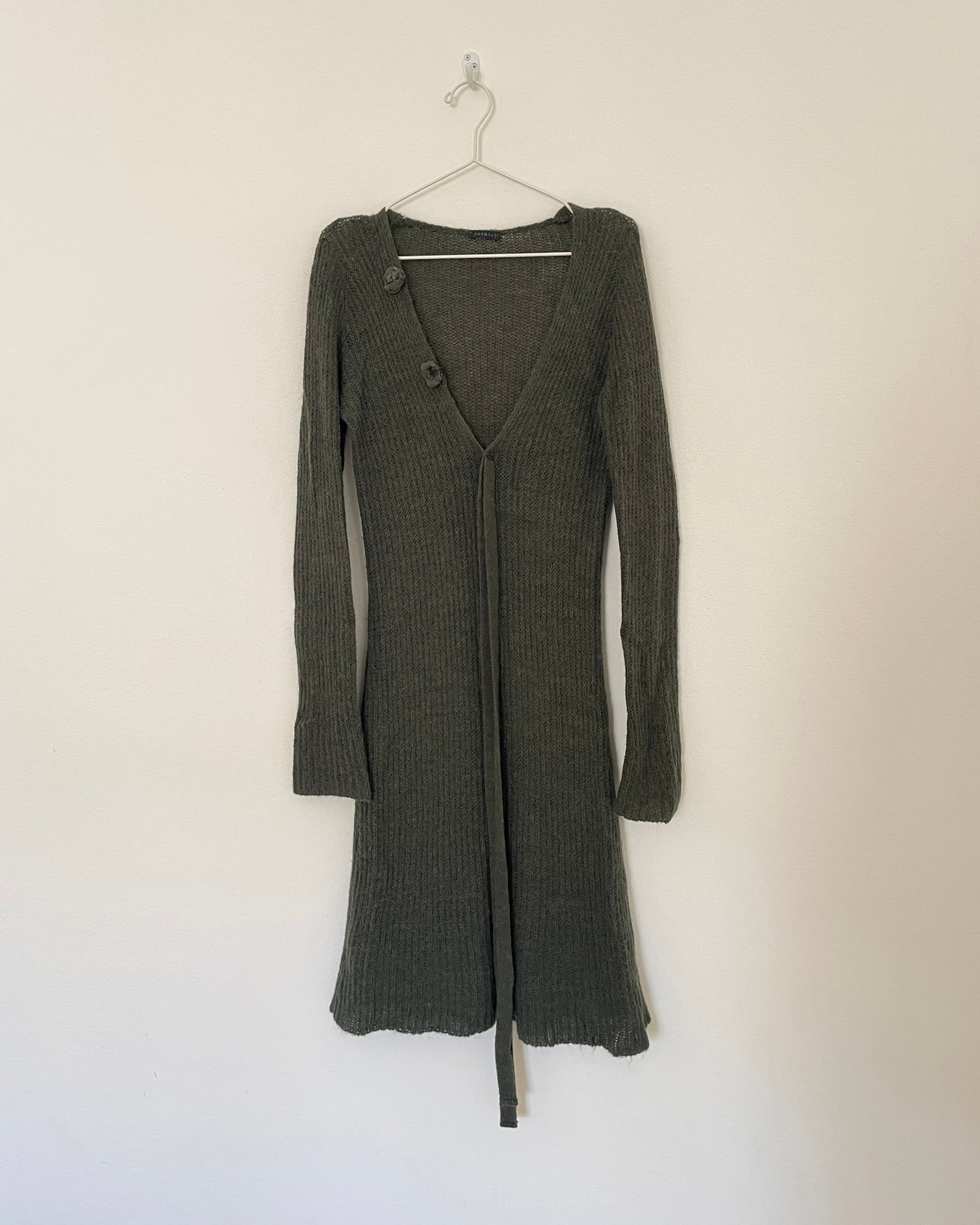 Knitted alpaca midi dress