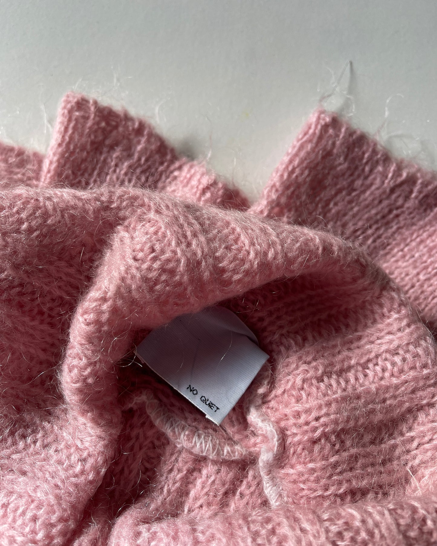 Baby pink mohair sweater
