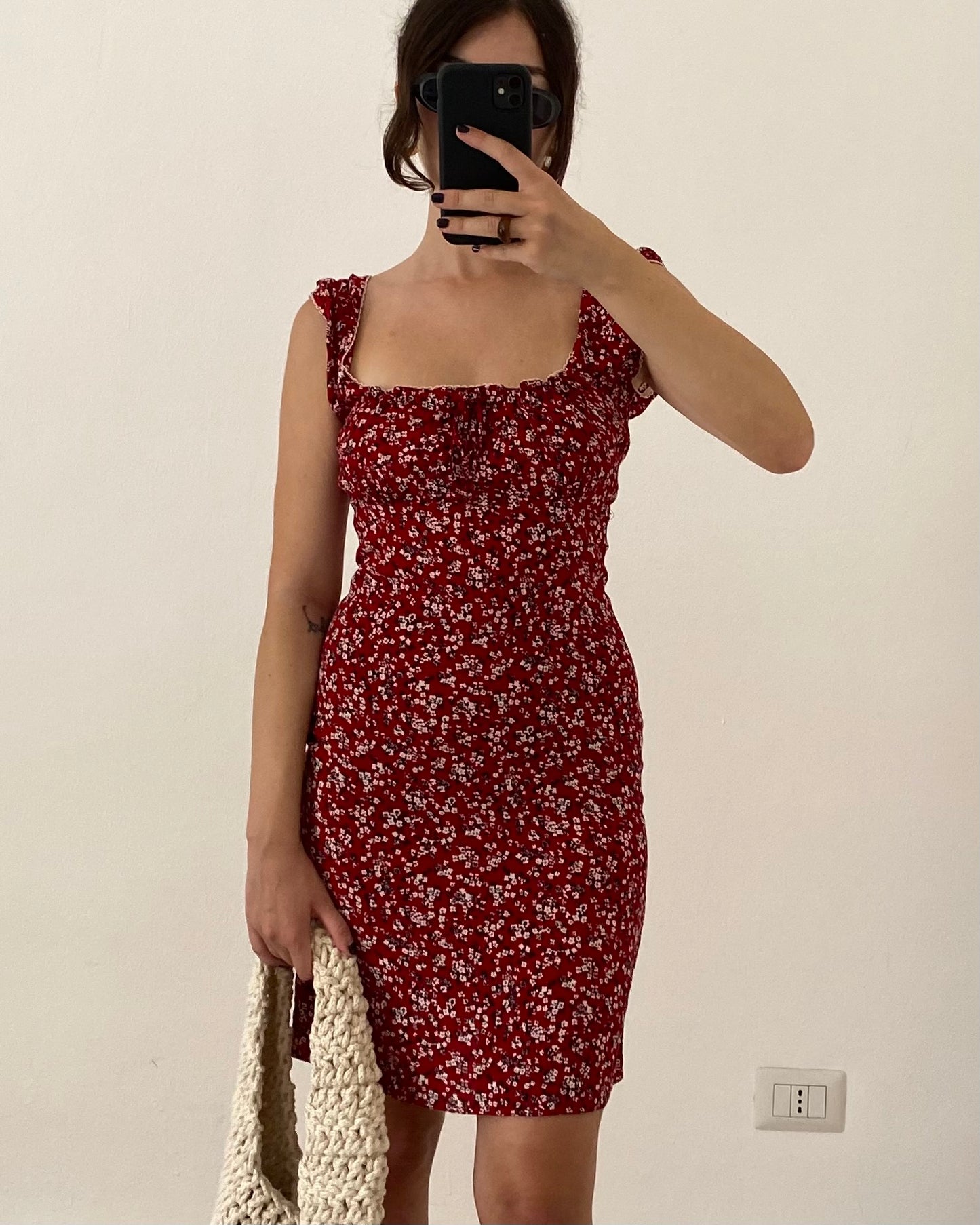 00s floral coquette dress