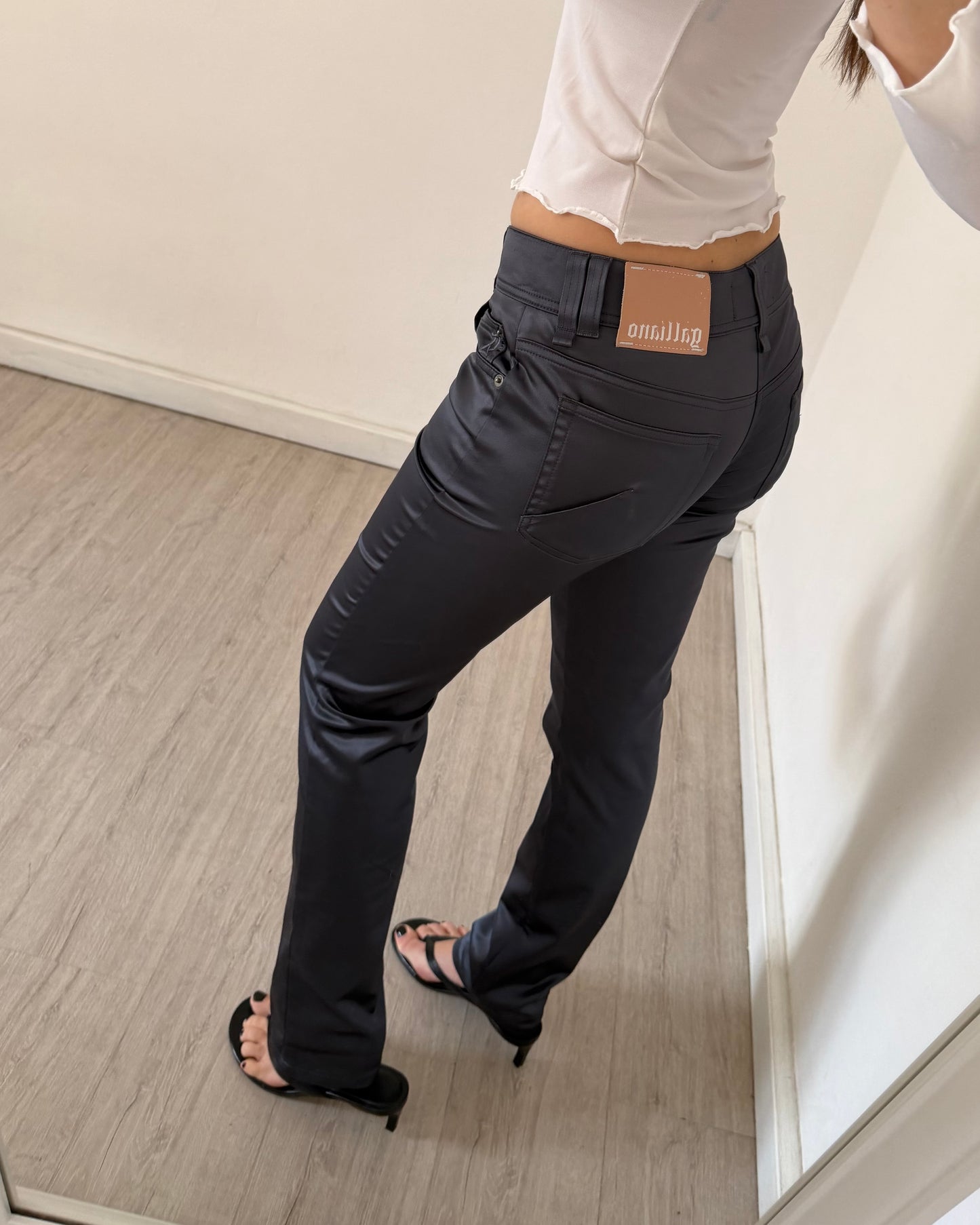Jean Paul Gaultier satin trousers