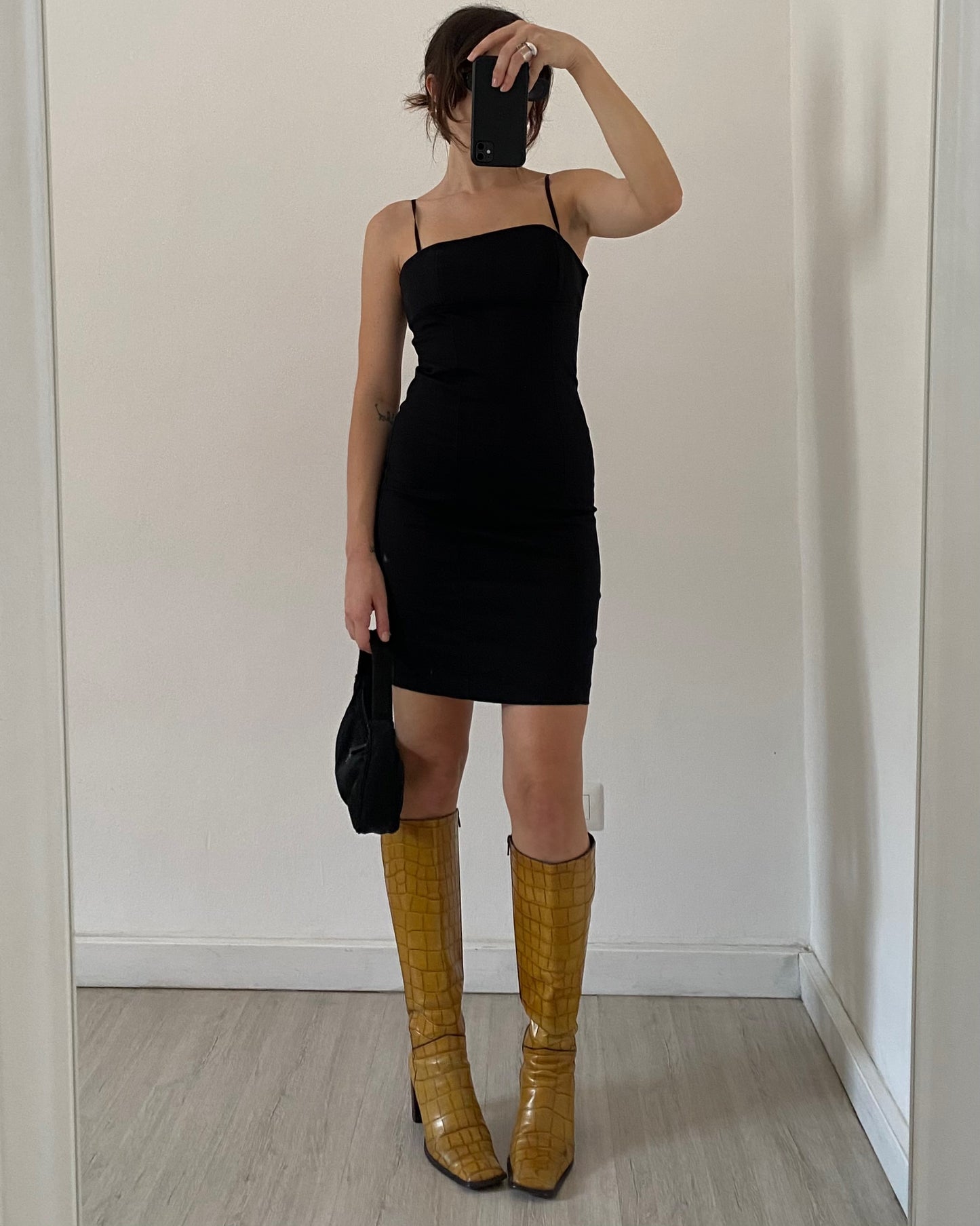 00s black tube dress