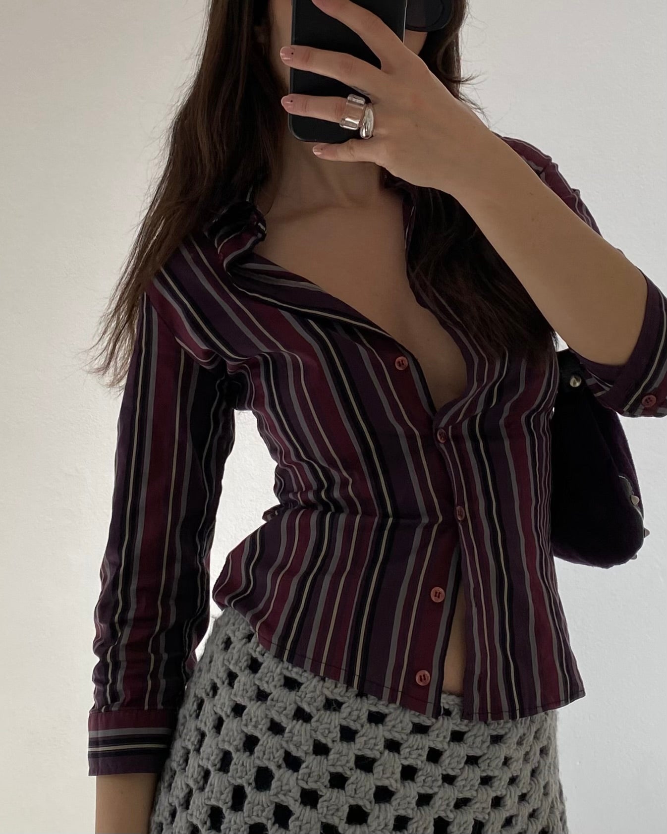 Striped fitted shirt