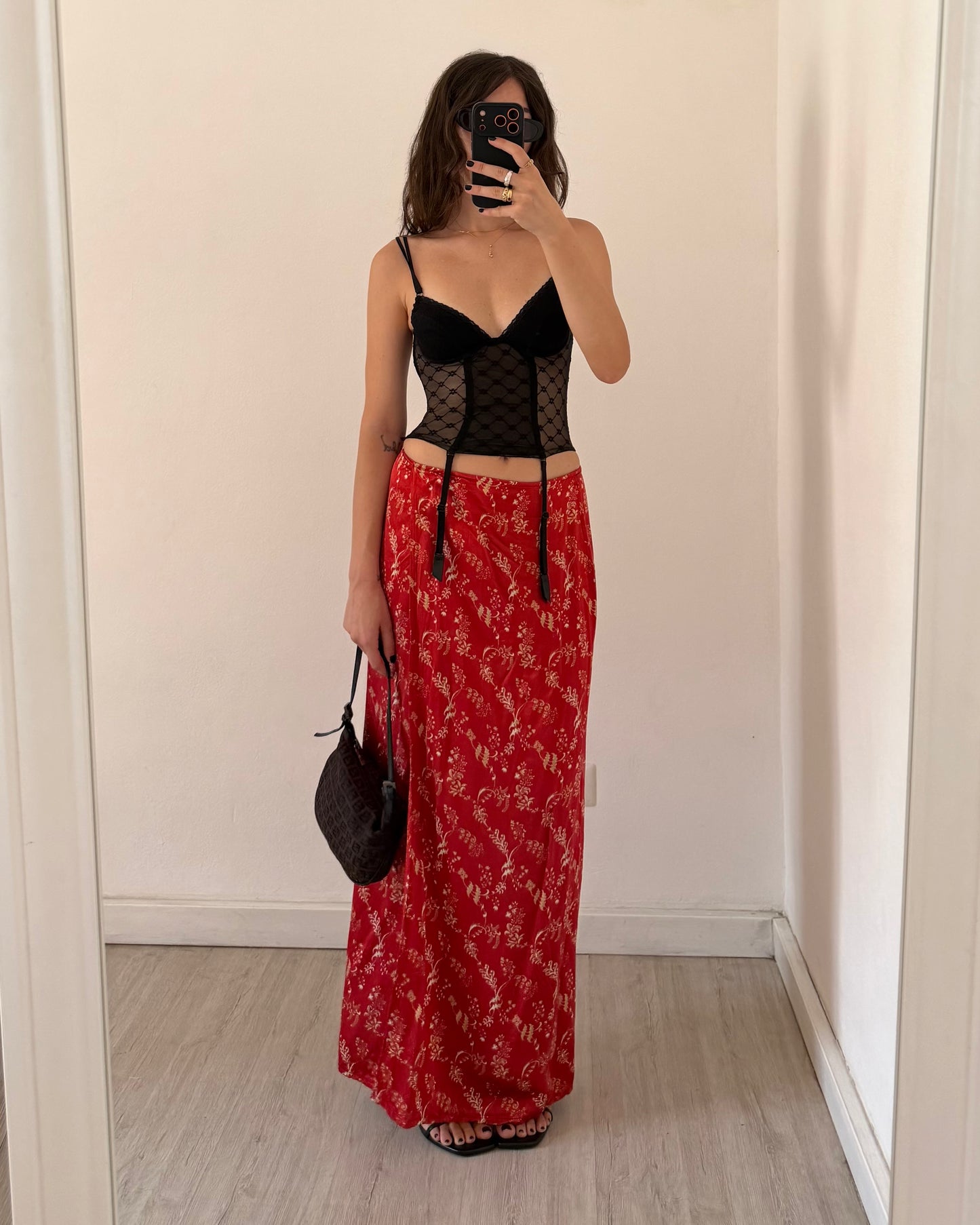 Sheer corset top