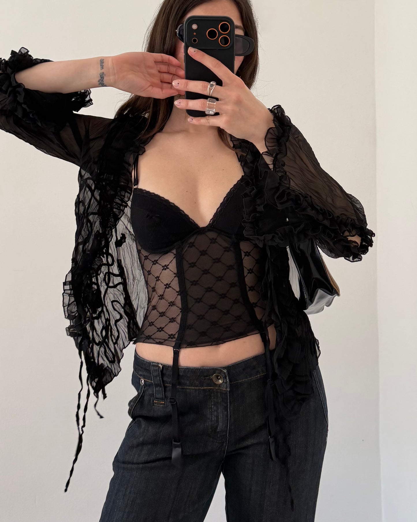 Sheer corset top