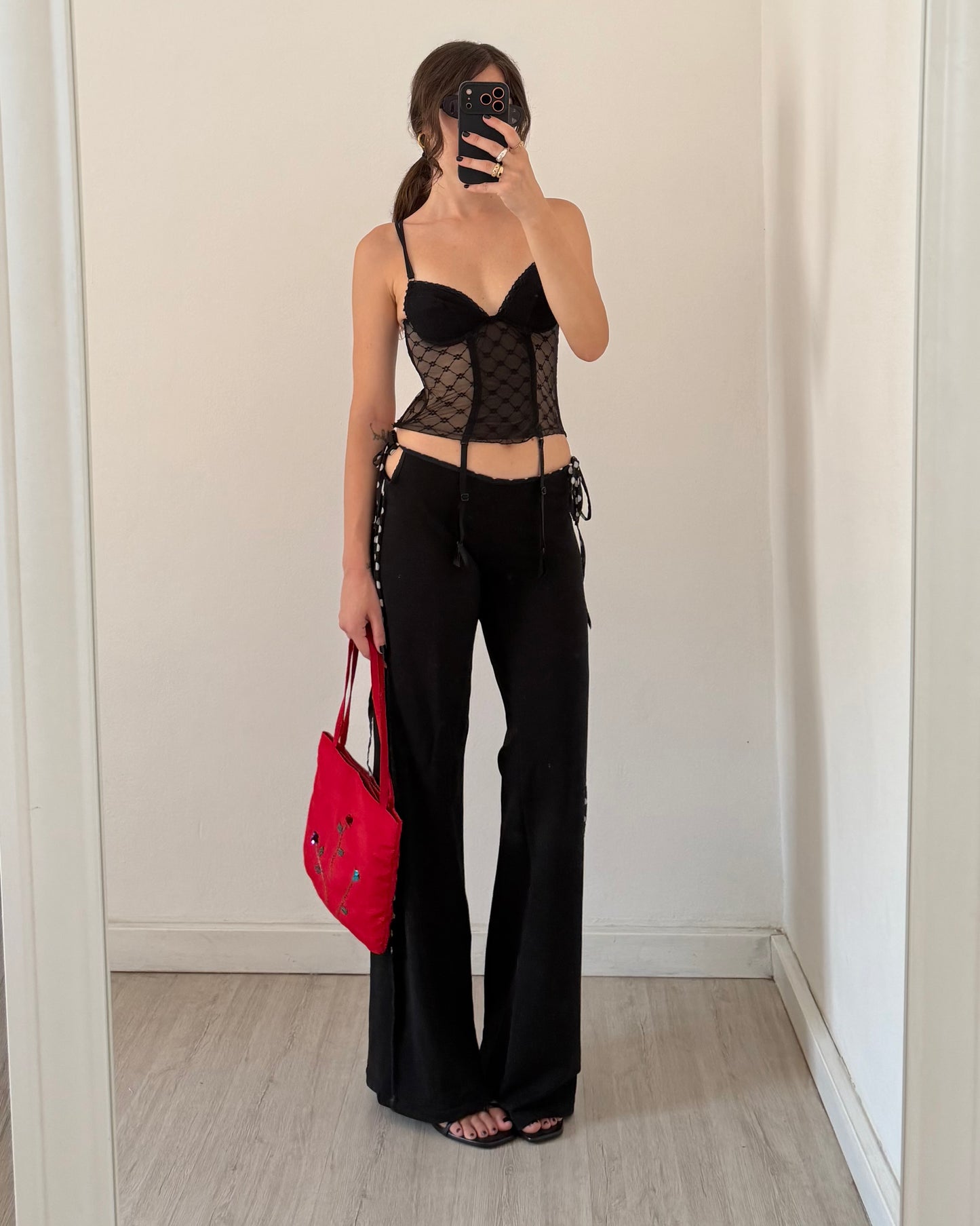 Sheer corset top